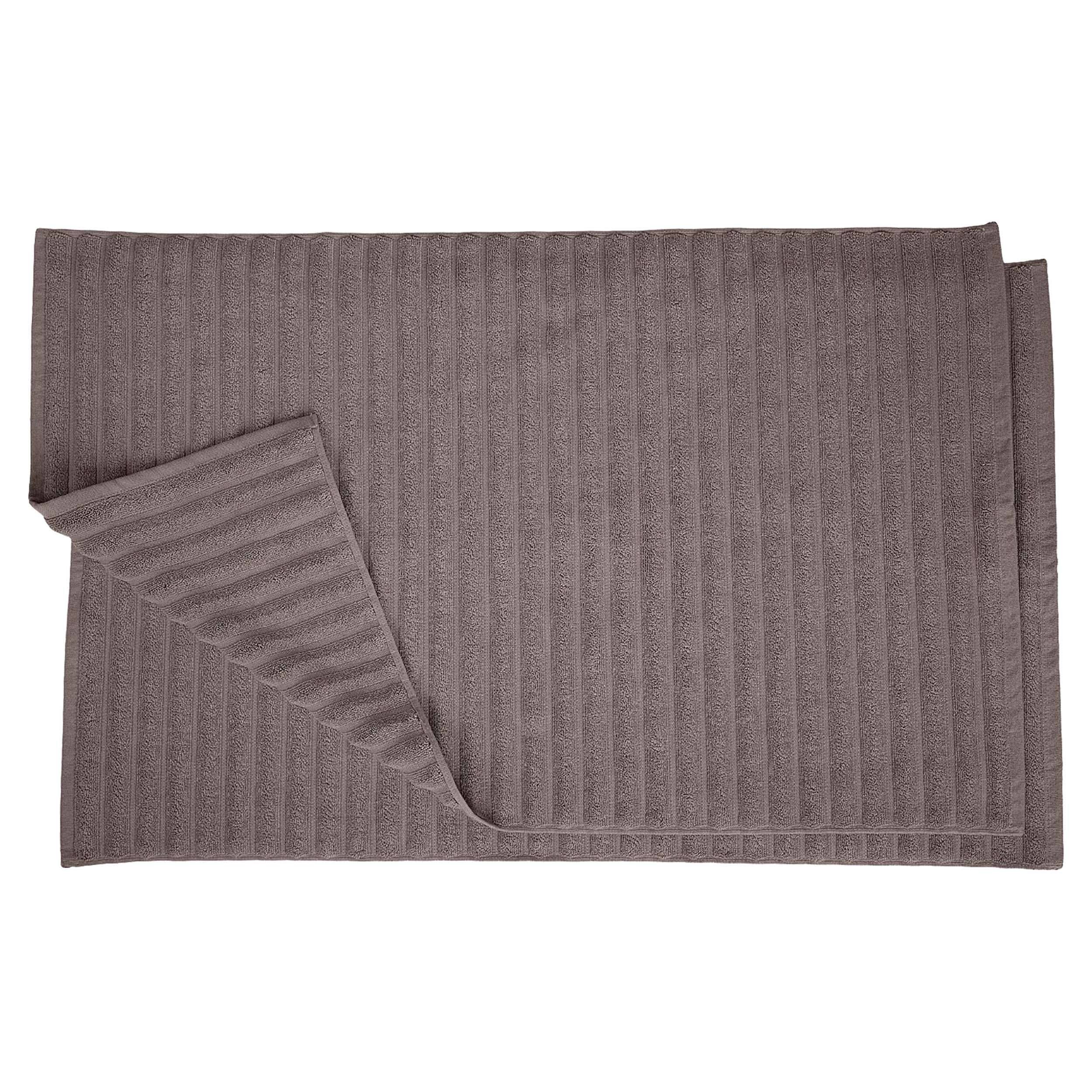 Eco-Friendly 2-Piece Cotton Bath Mat Set - Super Absorbent, Soft & Non-Slip - Perfect for Bathroom, Shower & Spa Relaxation