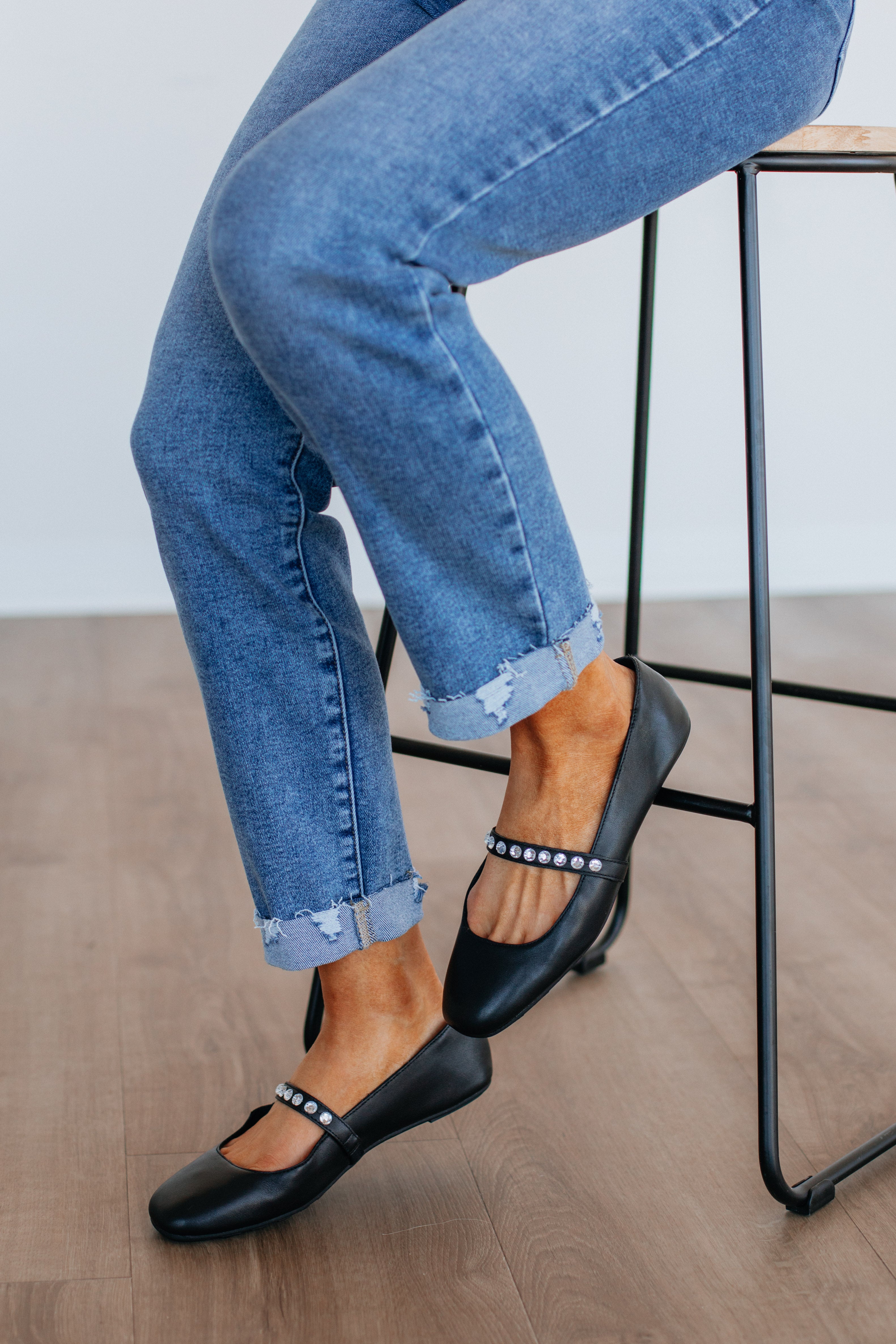 Setting Things Straight Ballet Flats - Women's Comfortable Black Ballet Shoes for Work & Casual Wear | Perfect for Office, Travel & Everyday Use