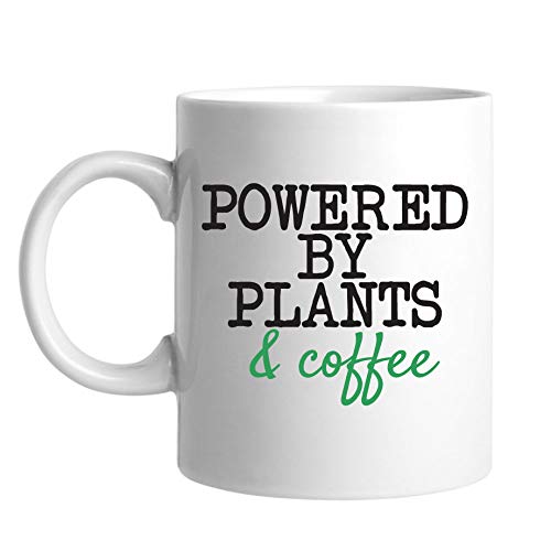 Eco-Friendly Vegan White Ceramic Coffee Mug - 11 oz Plant-Based & Coffee Powered Mug for Hot Drinks - Perfect for Home, Office & Sustainable Gifts