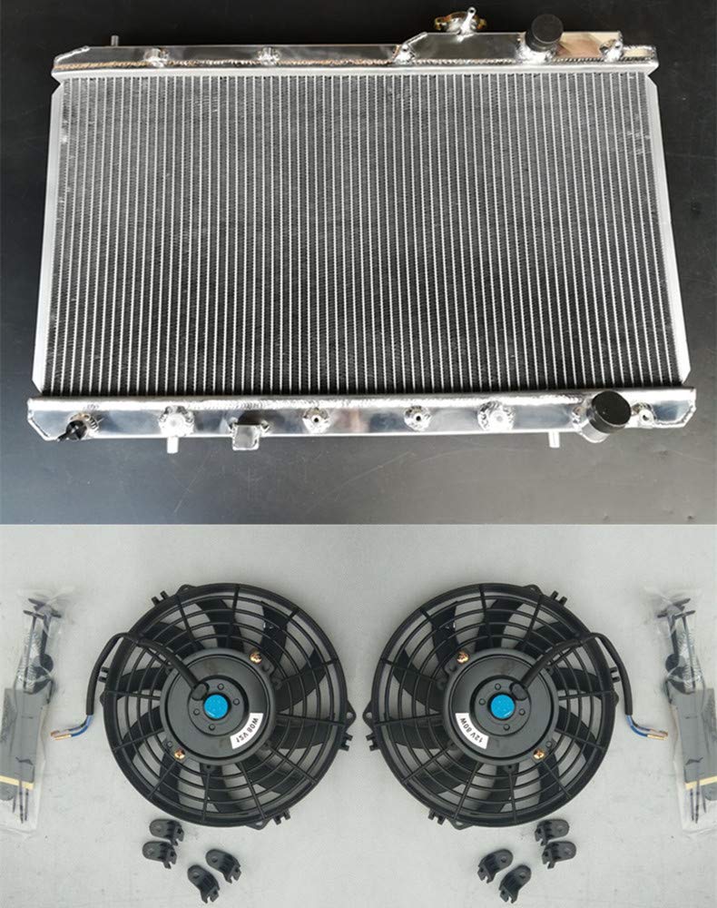High-Performance Aluminum Radiator & Cooling Fans for Honda CR-V 2.0L L4 4-Cylinder (1997-2001) - Perfect for Engine Cooling & Overheating Prevention in Hot Climates or Heavy Traffic