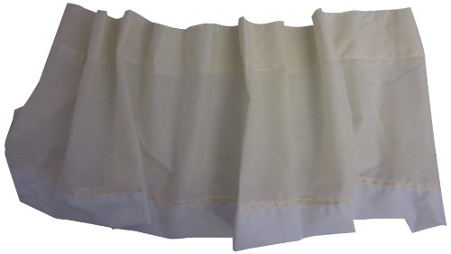 Regal Baby Doll Bedding Window Valance in Ecru - Elegant Nursery Decor for Doll Cribs & Playtime