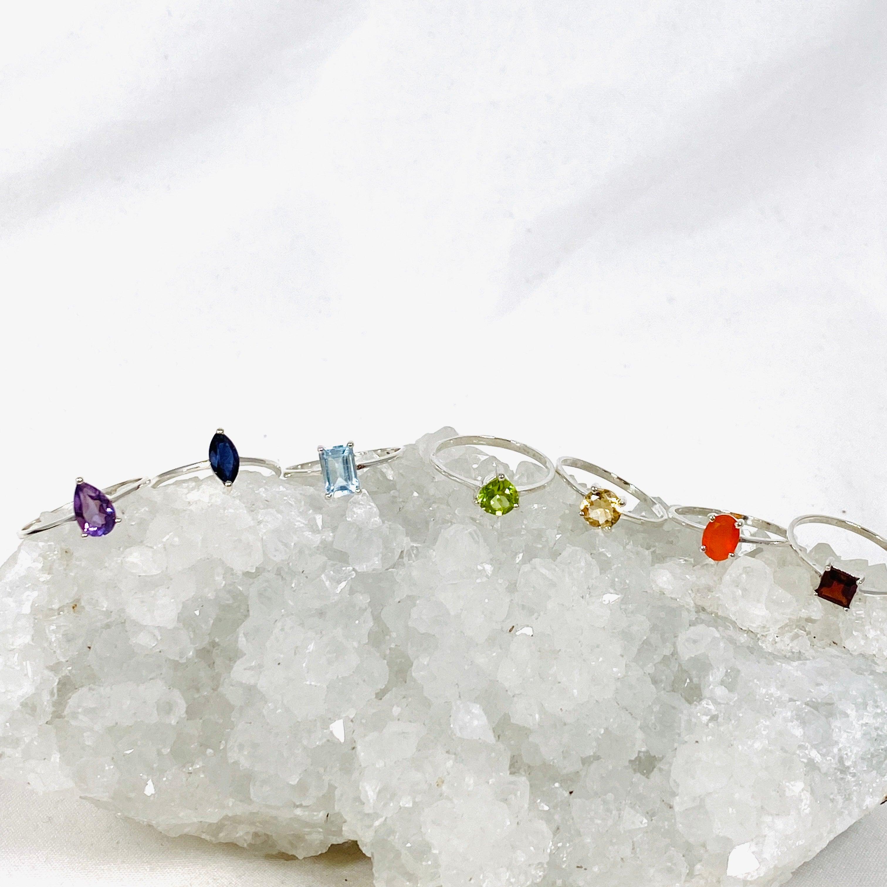 7 Chakra Healing Rings Set for Women - Spiritual Energy Balance & Meditation Jewelry - Perfect for Yoga, Reiki, and Mindfulness Practices