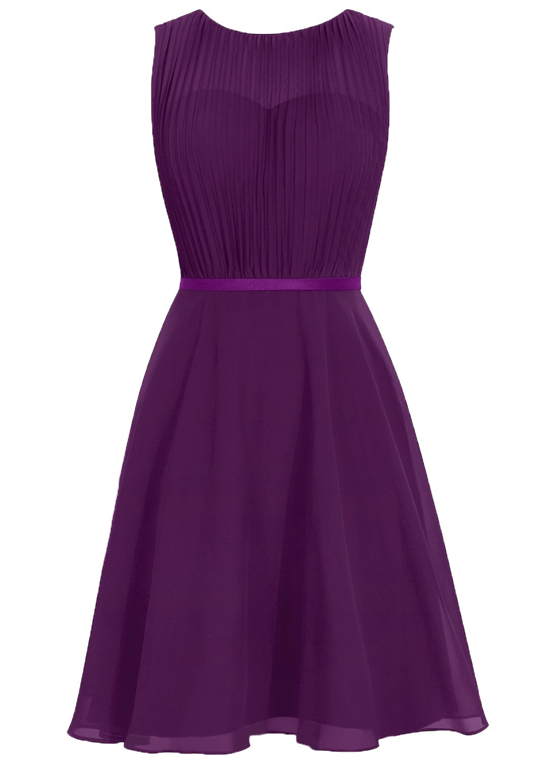 JAEDEN Short Chiffon Bridesmaid Dresses - A-Line Wedding Guest & Prom Dresses for Women | Perfect for Bridal Parties, Formal Events & Special Occasions