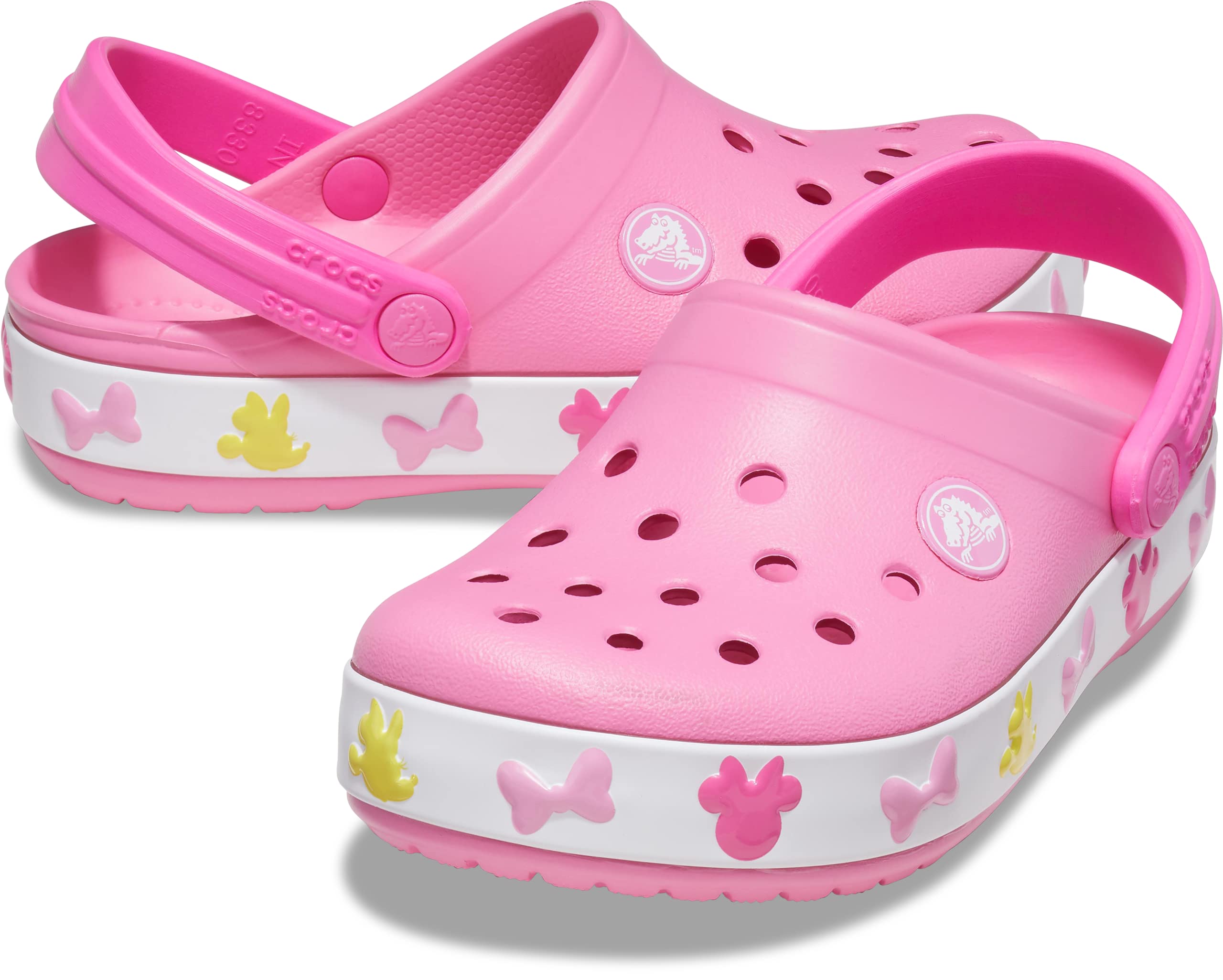 Crocs Unisex-Child Disney Mickey and Minnie Mouse Light Up Clogs - Comfortable Kids' Shoes for Playtime, School & Outdoor Activities