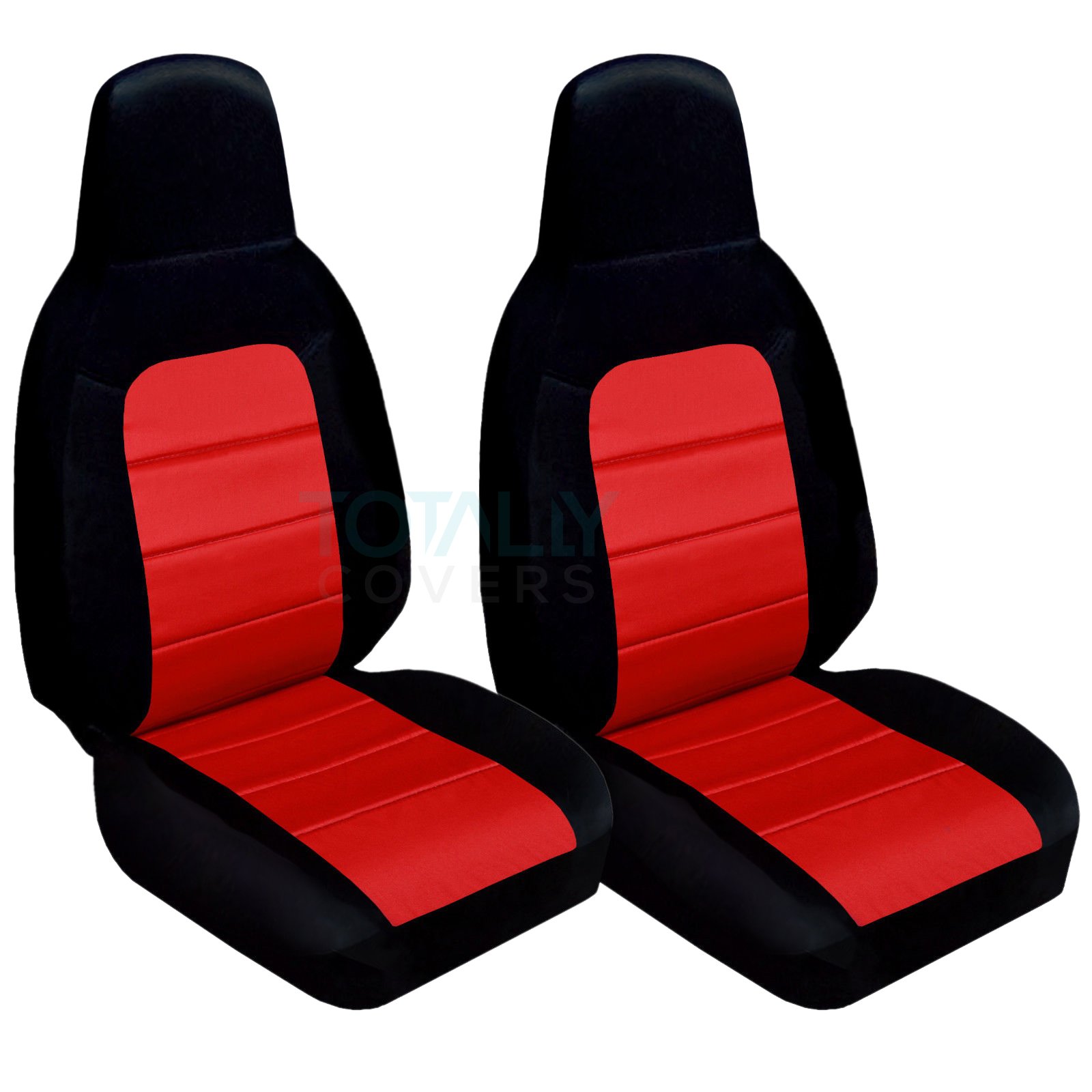 Premium Black & Red Seat Covers for 2006-2015 Mazda MX-5 Miata - 22 Color Options, Seat Belt Holder & Side Airbag Compatible Bucket Design - Perfect for Road Trips & Daily Commuting