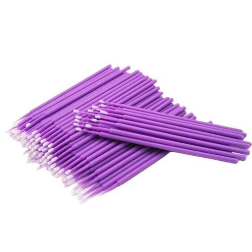 HoitoDeals 100 Pack Disposable Eyelash Mascara Wands - Micro Brush Applicators for Professional Makeup & Lash Extensions - Perfect for Salons, DIY Beauty & Travel Use