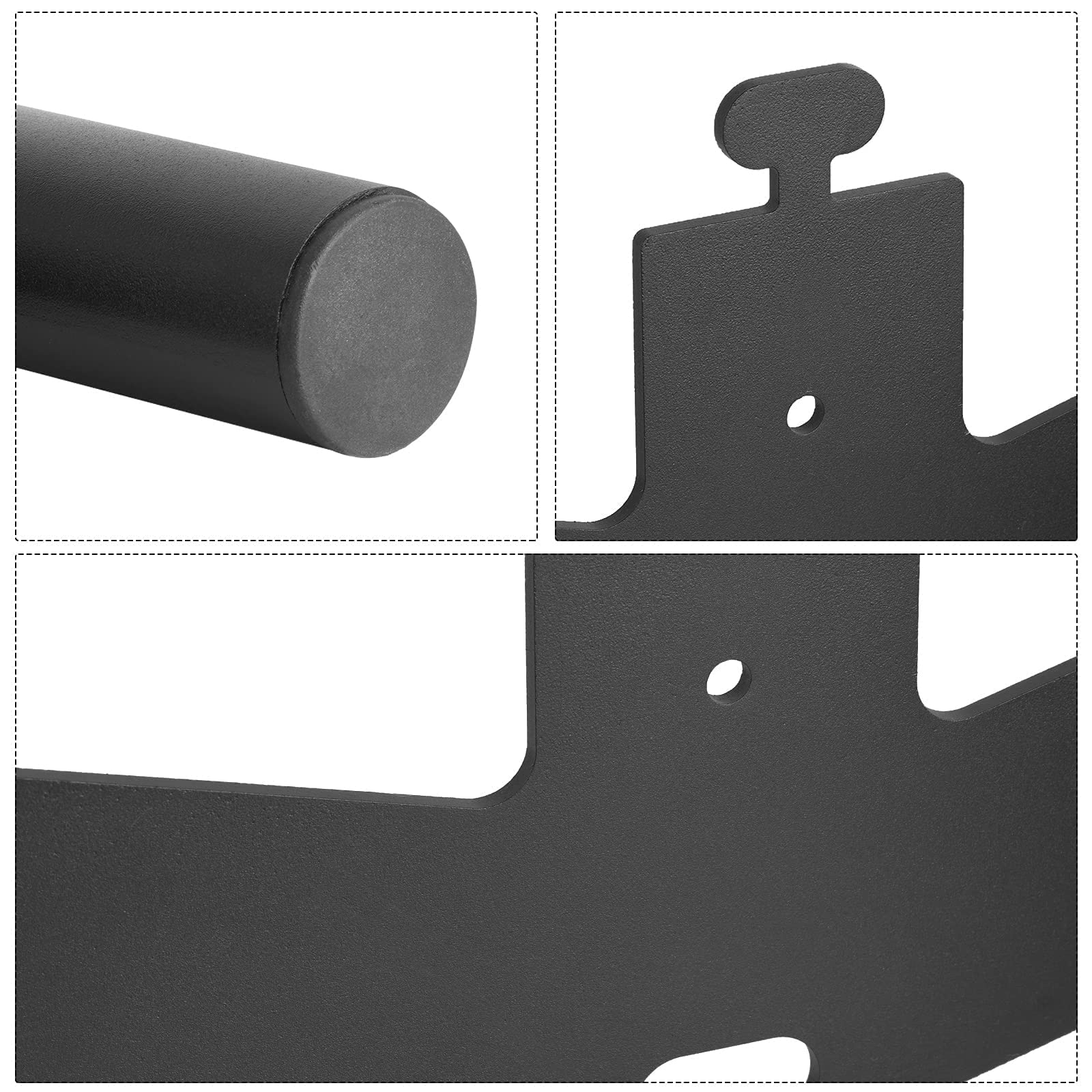 Olympic Bumper Plate Weight Rack - Wall Mounted Strength Training Plate Storage Tree for Home & Garage Gym, Space Saving 4-Peg 2-Wing Design - Perfect for Weightlifting, CrossFit, and Powerlifting Workouts