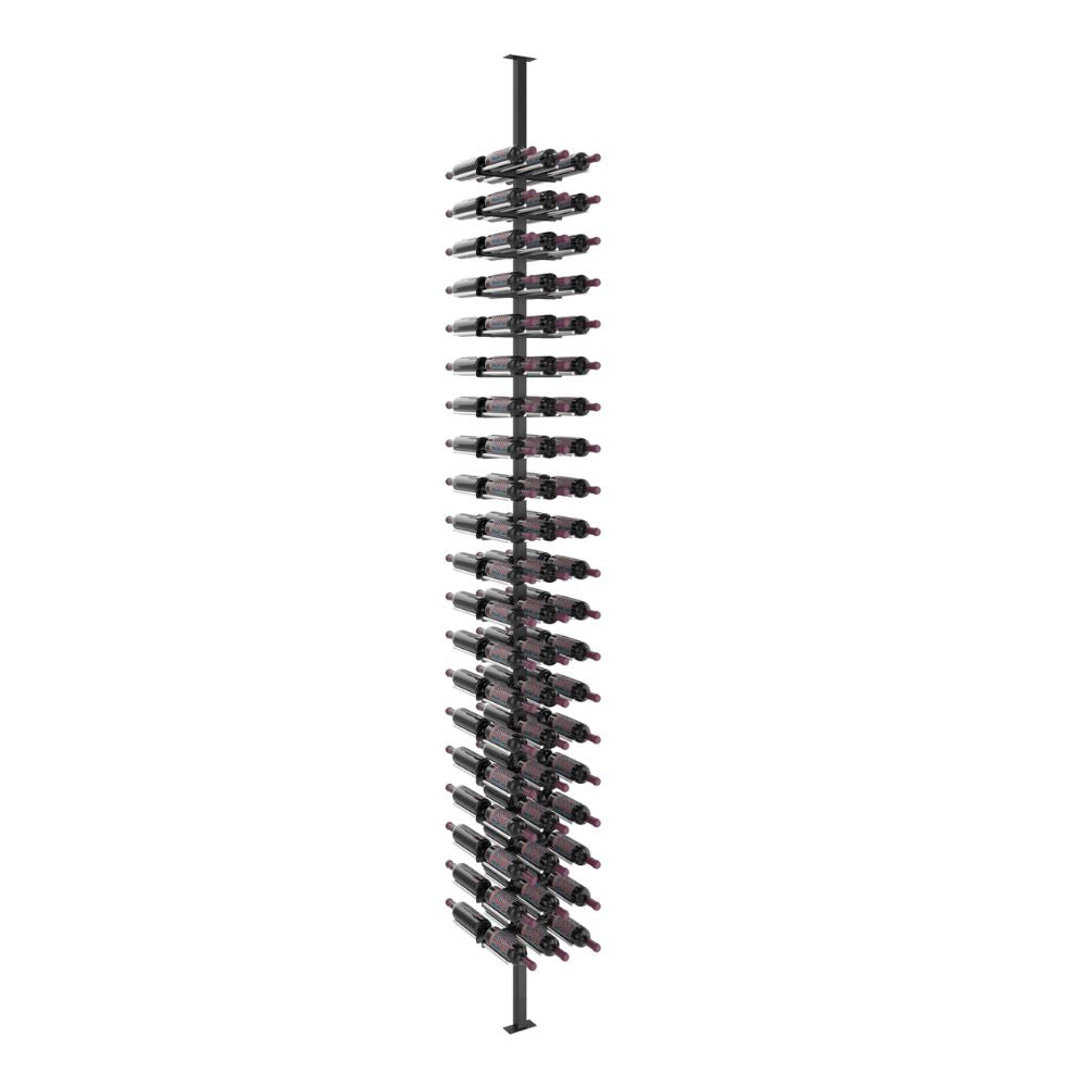 Vino Rails 120 Bottle Double Sided Floor to Ceiling Wine Rack Post Kit - Perfect for Home Cellar, Basement, or Restaurant Wine Storage Organization