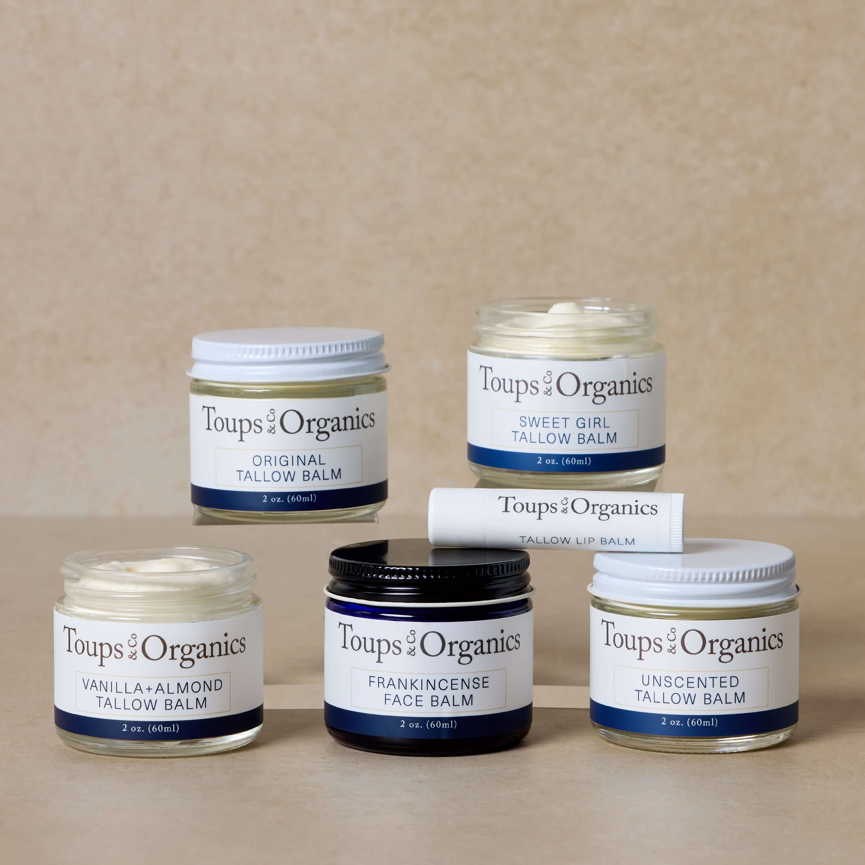 Ultimate Tallow Balm Set - Organic Skin Moisturizer for Dry & Sensitive Skin - Perfect for Face, Hands & Body Care - Natural Skincare Gift Set