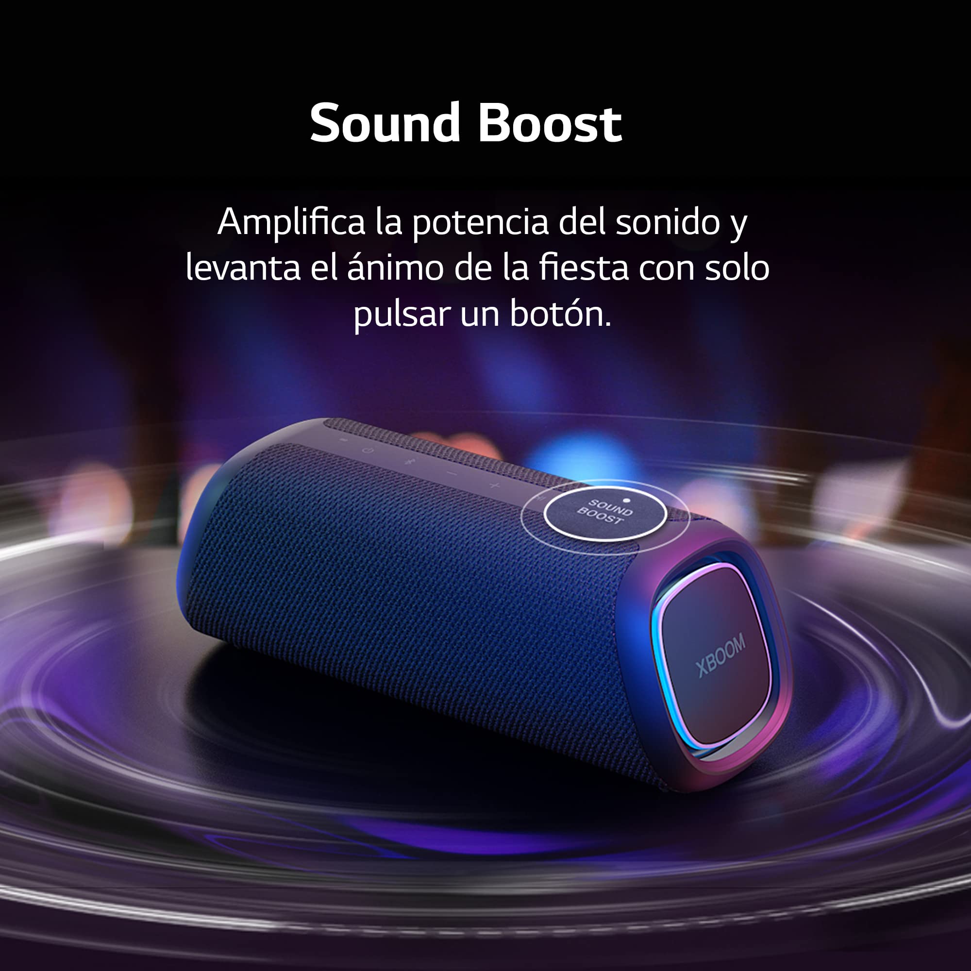 LG XBOOM Go XG7QBK Wireless Bluetooth Speaker - 40W Powerful Sound, IP67 Waterproof, 24H Playtime, RGB LED Lights | Portable Speaker for Outdoor, Beach, Pool Party & Home Use