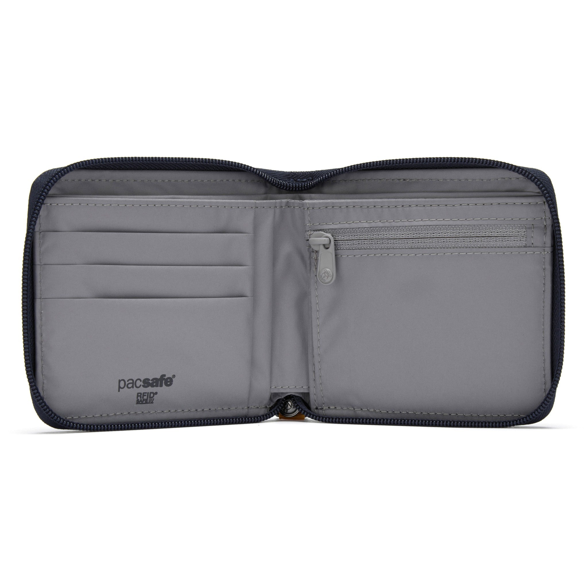 Pacsafe RFID Blocking Zip Around Wallet - Secure Travel & Everyday Use for Credit Cards, Passport & Cash