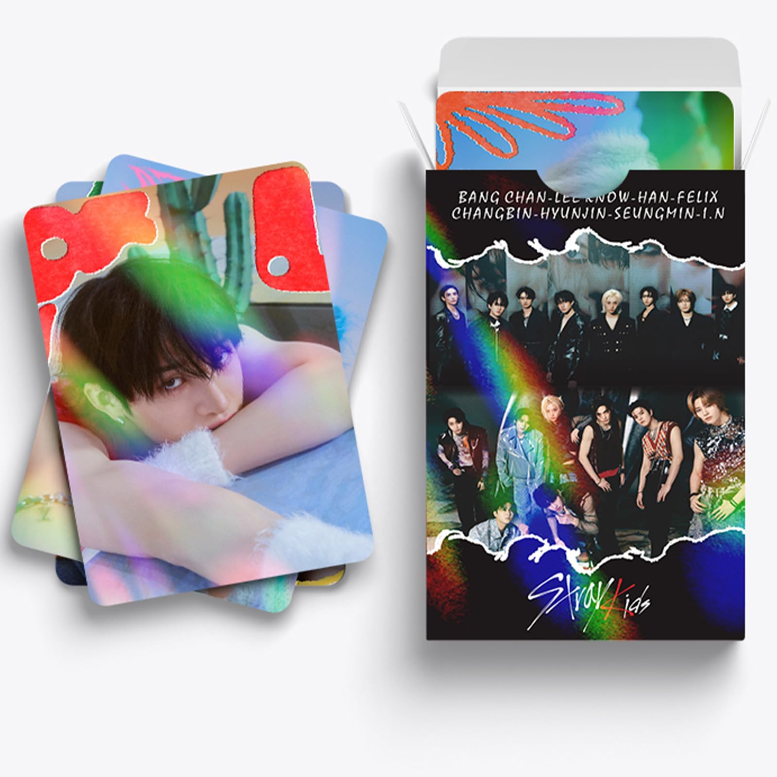 Stray Kids KPOP Photocard Set - 60 PCS Laser LOMO Cards for ATE Album | Kpop Collectibles, Fan Merchandise | Perfect Gift for Kpop Fans, Daughters - Ideal for Collection, Scrapbooking & Fan Events