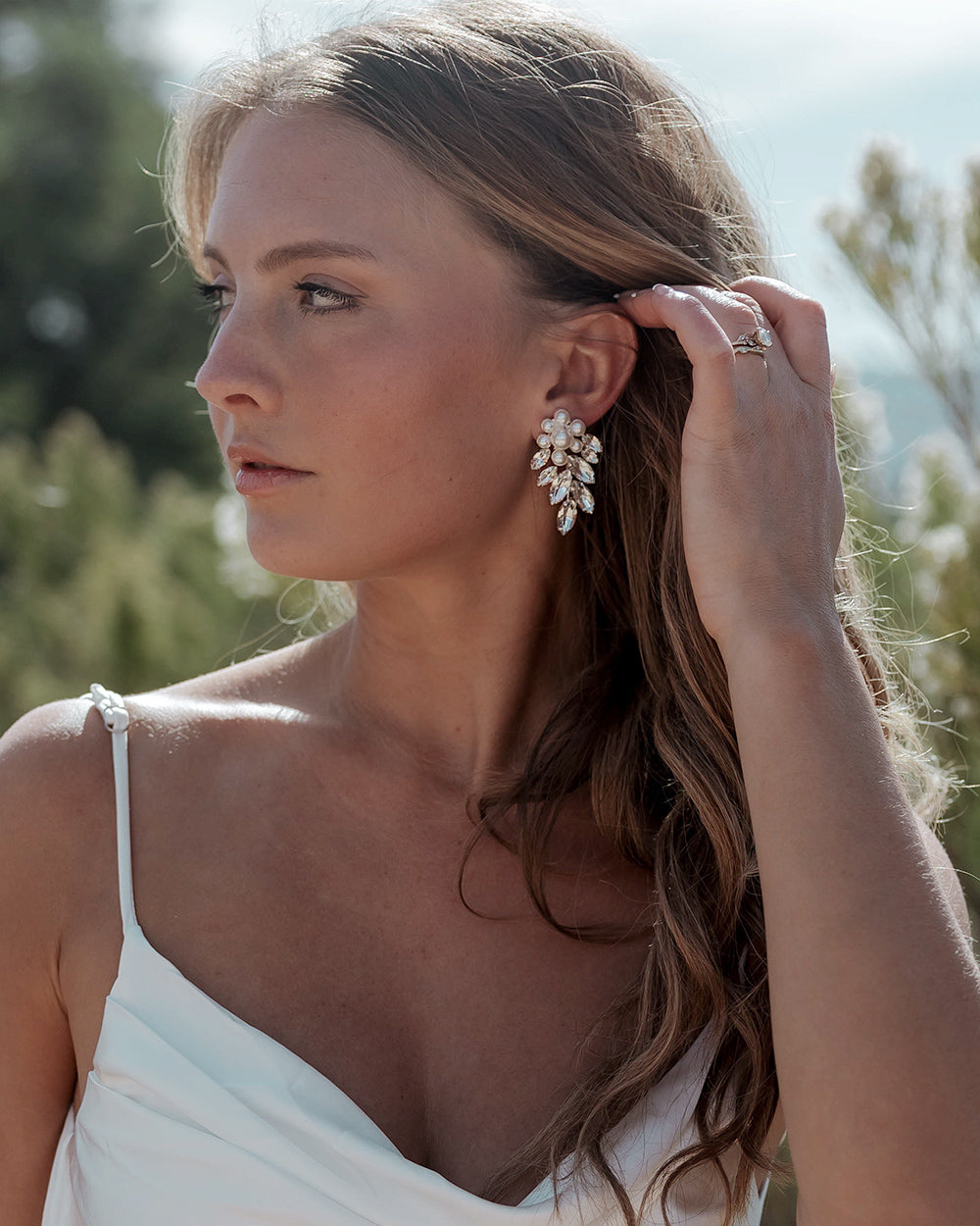 Elegant Verona Earrings for Women - Gold Plated Dangle Hoop Earrings | Perfect for Parties, Weddings & Everyday Wear