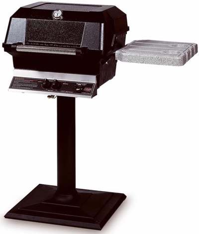 Premium Aluminum Post & NuStone Patio Deck Mount for MHP Grills - Heavy Duty BBQ Grill Accessory - Perfect for Outdoor Cooking, Backyard Parties & Patio Decor