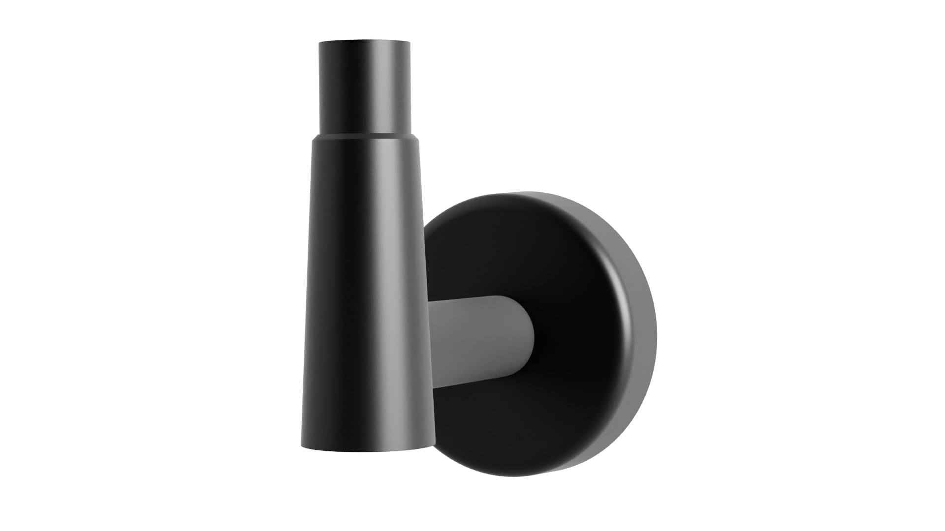 HELVEX Deco Collection Matte Black Robe Hook - Stylish Bathroom Towel Holder & Hardware Accessory for Modern Homes (UDC-06-MB) - Perfect for Bathrooms, Spas, and Luxury Vanities