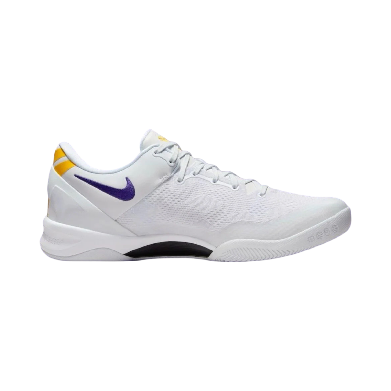 Nike Kobe 8 Protro Basketball Shoes - Lakers Home White & Court Purple Colorway - Perfect for NBA Games, Streetwear & Sneaker Collectors