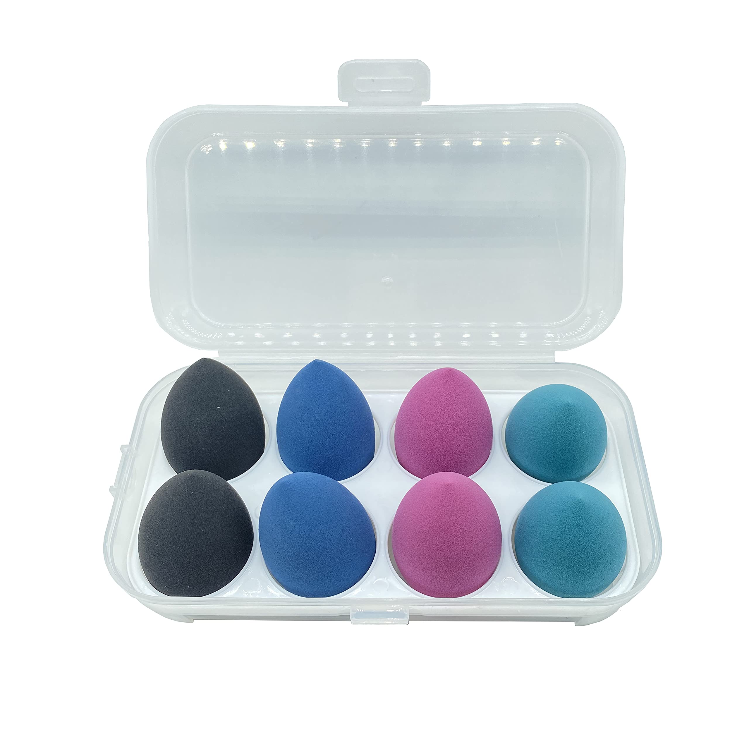 8 PCS Makeup Sponge Set - Latex-Free Vegan Beauty Blenders for Foundation, Powder & Cream | Professional Cosmetic Sponges for Flawless Makeup Application | Perfect for Daily Use, Travel & Professional Makeup Artists