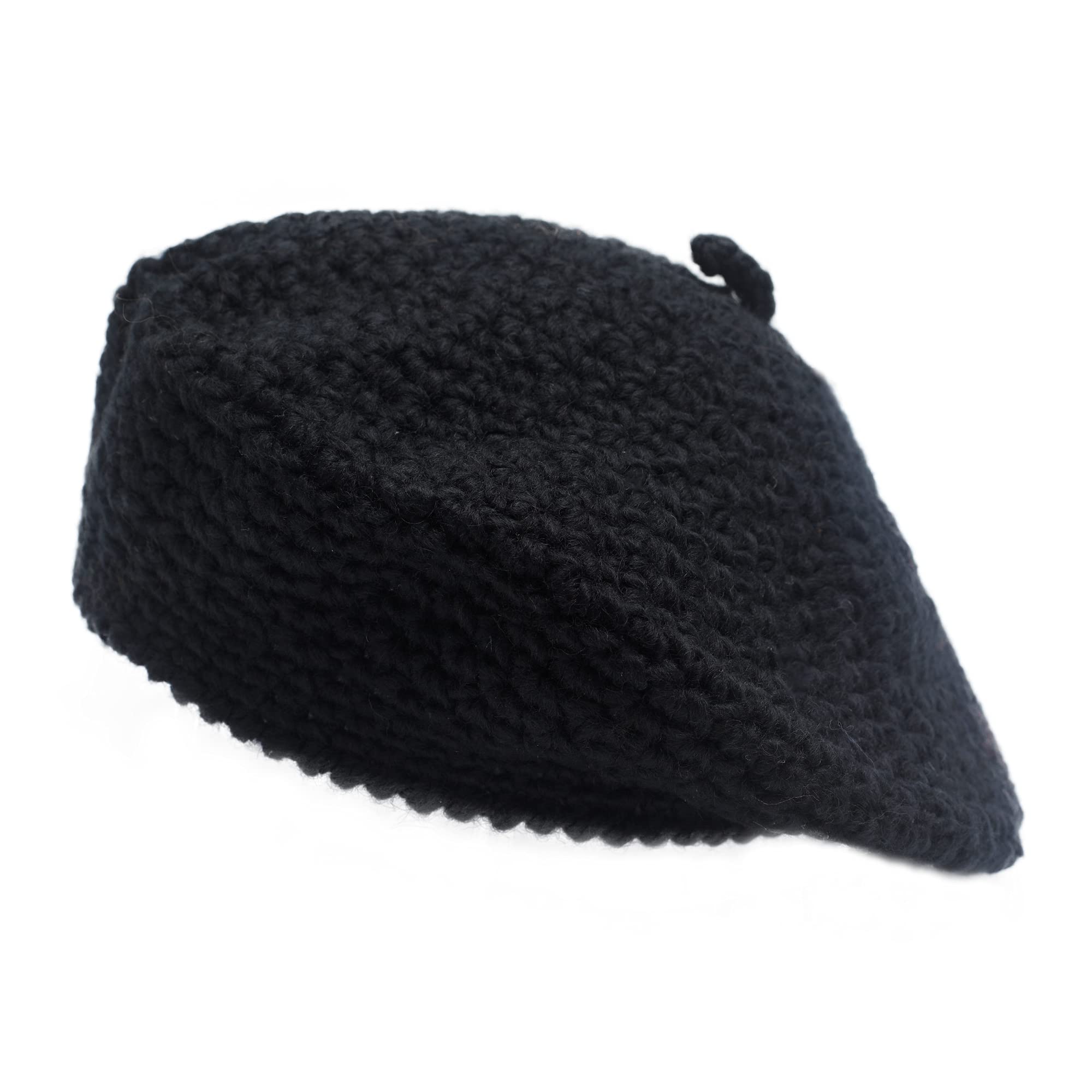 ZLYC Women's Winter Wool Slouchy Beret Hat - Fashion Knit Beret Cap for Cold Weather - Perfect for Winter Outfits, Holiday Parties & Casual Wear