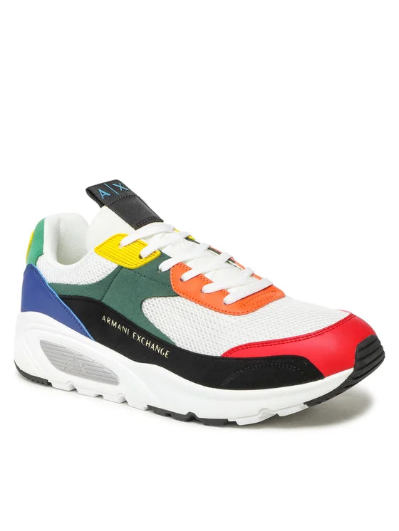 Armani Exchange Men's Multicolor Casual Sneakers - Lightweight Comfortable Walking Shoes for Gym, Running & Everyday Wear