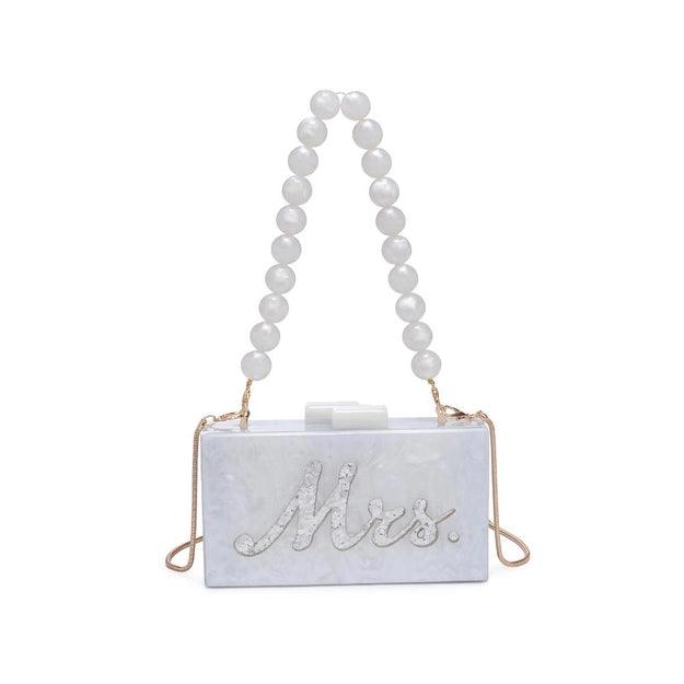 Elegant White Wedding Evening Clutch for Bride - Perfect for Bridal Parties, Prom & Special Occasions