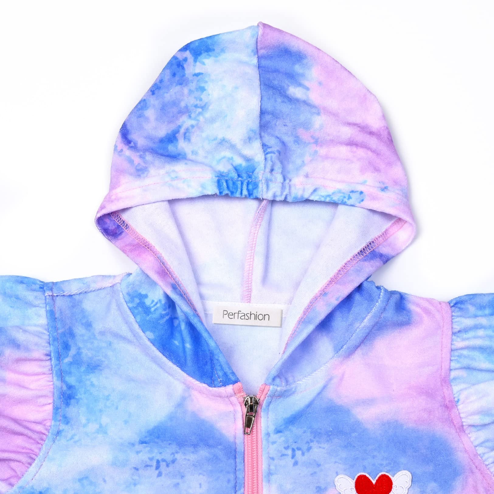 Perfashion Girls Terry Swim Cover Up - Hooded Zip-Up Beachwear for Kids | Perfect for Pool, Beach & Summer Outings
