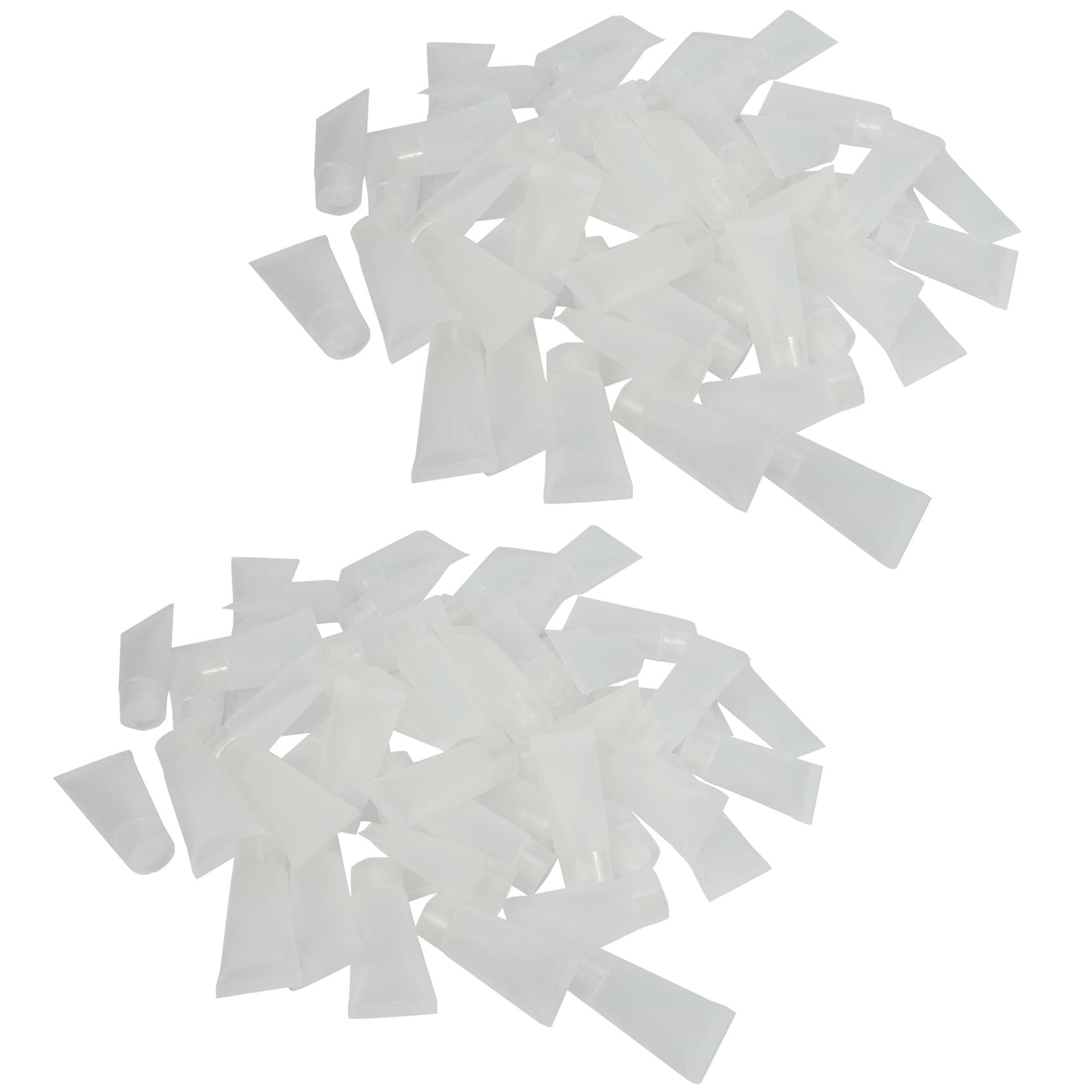 100Pcs 15ml Refillable Travel Lotion Tubes with Caps - Leak-Proof Squeeze Bottles for Makeup, Skincare & Toiletries - Perfect for Travel, Gym, Home & Office Use