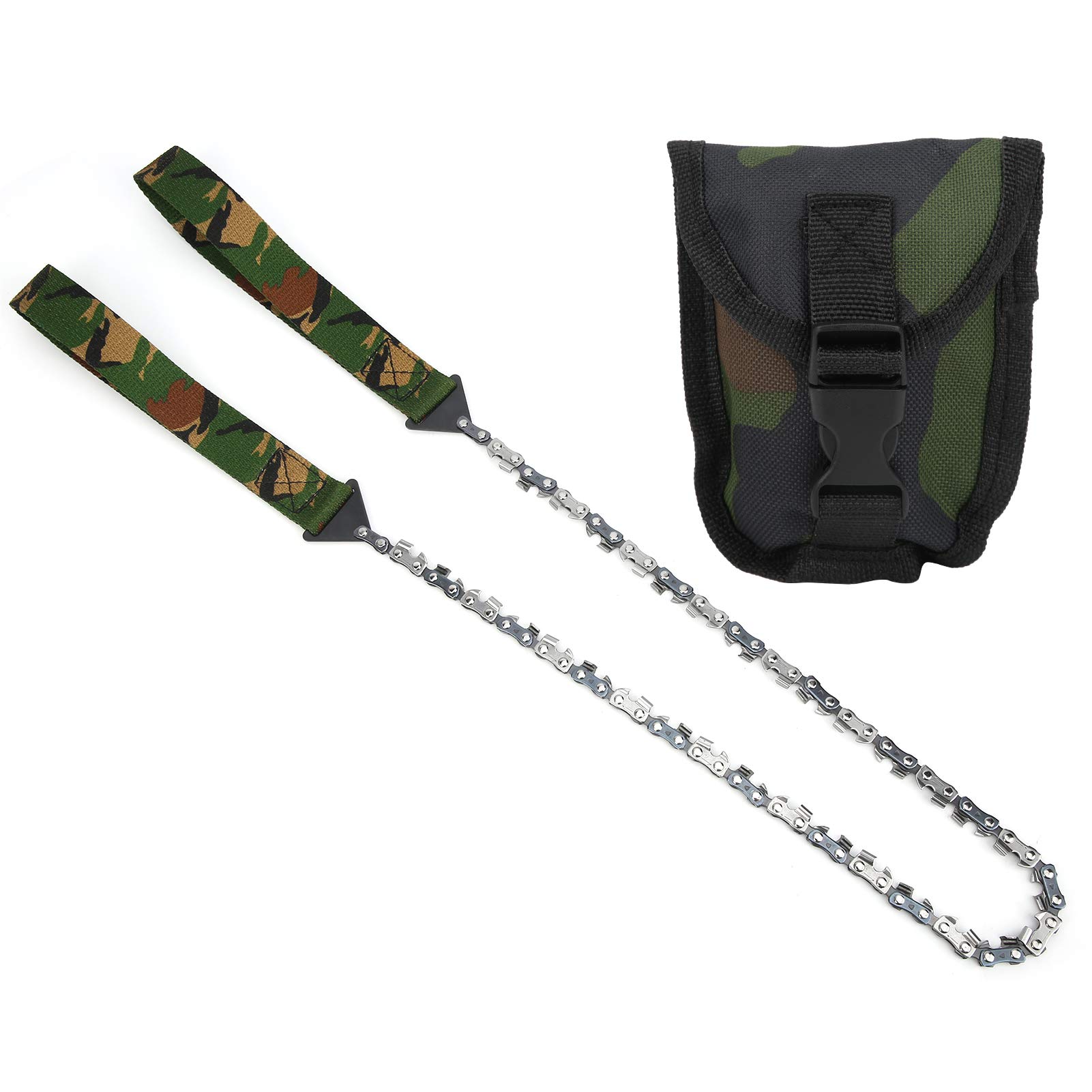 RiToEasysports Mini Chain Saw - Portable Handheld Chainsaw with 33T Camouflage Blade for Camping, Hiking, Hunting & Emergency Tree Cutting | Compact Pocket Saw for Outdoor Adventures & Survival Gear