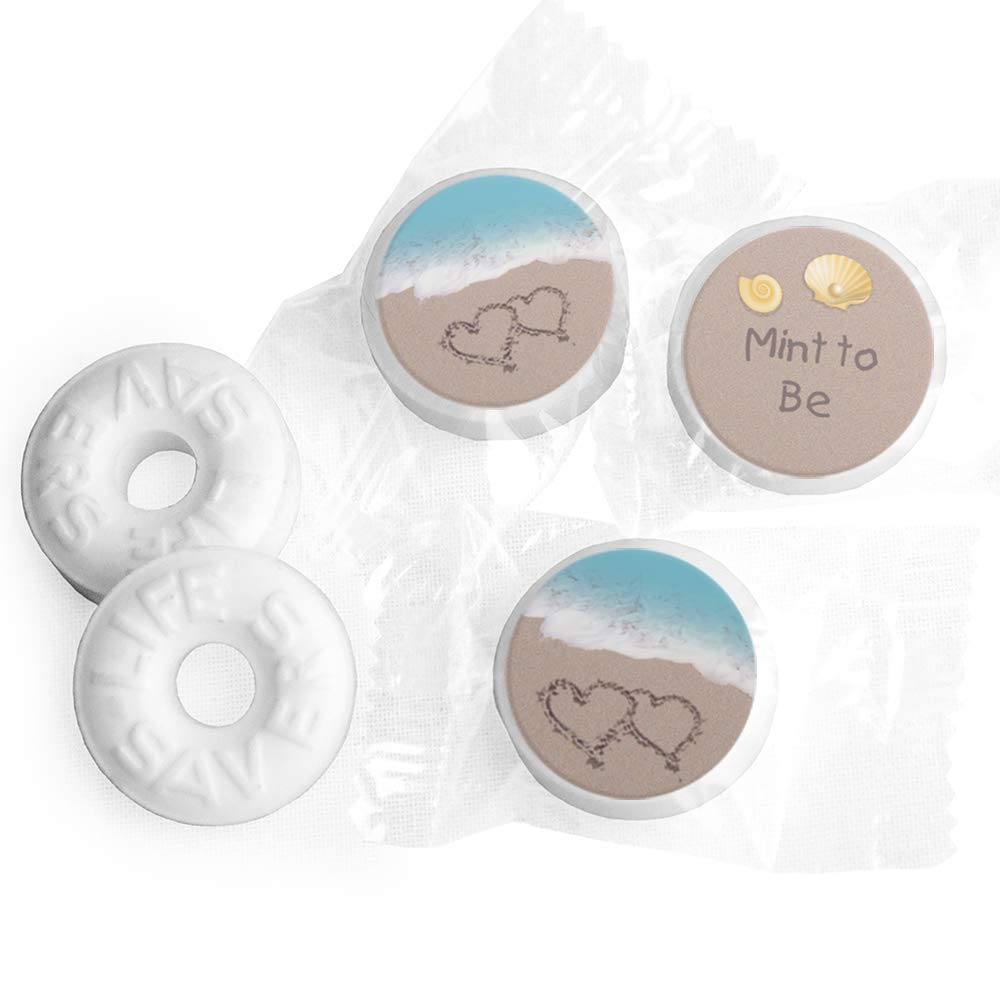 324ct Mint to Be Stickers for Lifesavers Mints - Beach Theme Wedding Party Favors for Guests | Perfect for Bridal Showers, Beach Weddings & DIY Candy Decorations