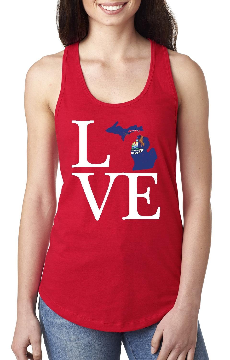 Michigan State Flag Racerback Tank Top for Women - Comfortable Travel & Gym Wear - Perfect Gift for Spartans Fans