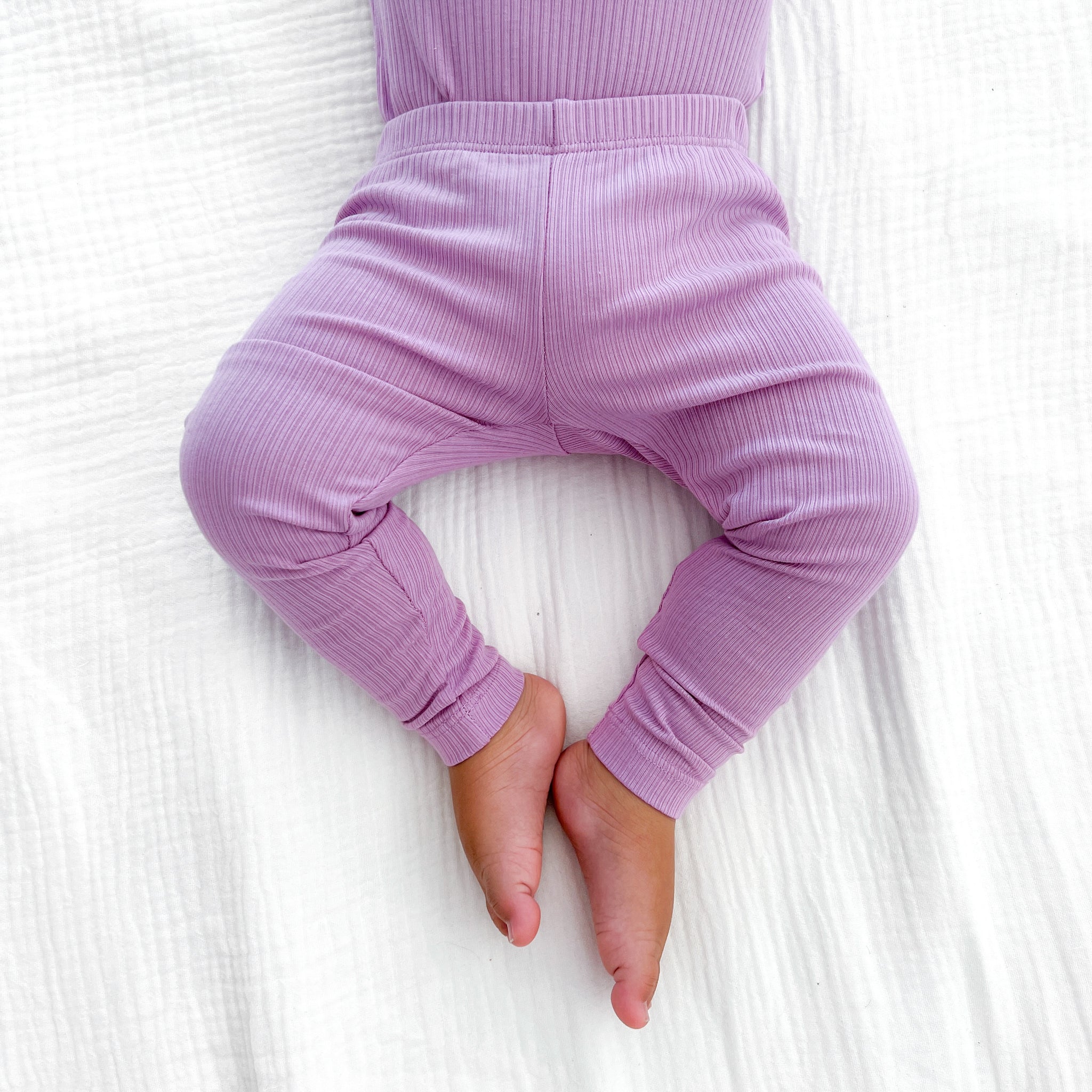 Cozy High-Waisted Leggings for Women - Soft & Stretchy Lavender Frost Yoga Pants - Perfect for Workouts, Lounge & Everyday Wear