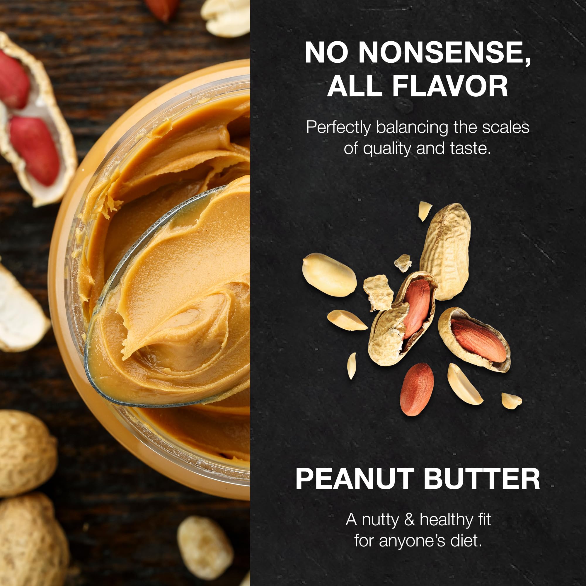 Organic Vegan Protein Powder with Peanut Butter Flavor - 20g Plant-Based Protein for Muscle Growth & Recovery - Low Fat, Low Carb, Vitamin Fortified - 25 Servings - Perfect for Post-Workout Shakes & Healthy Smoothies