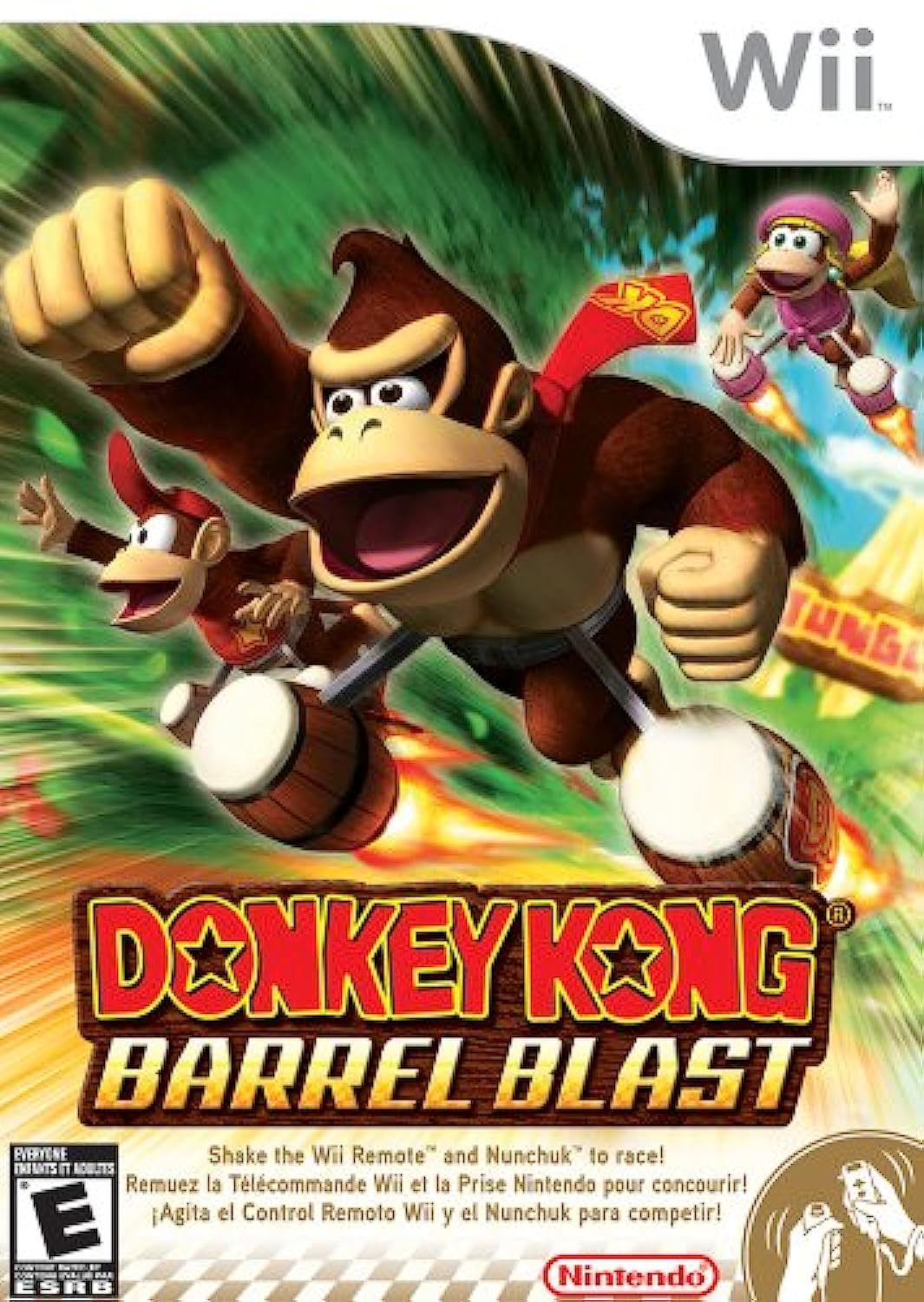 Donkey Kong Barrel Blast - Nintendo Wii Game - Fun Family Party & Multiplayer Action Adventure for Kids & Adults