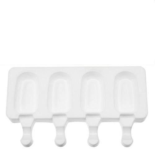 AWED 4-Cell Silicone Popsicle Molds - BPA Free DIY Ice Cream & Frozen Treat Maker for Kids & Adults - Perfect for Summer Parties, Snacks & Healthy Homemade Desserts