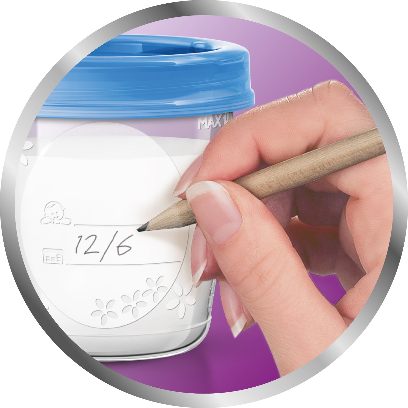 Philips AVENT Breast Milk Storage Cups and Lids - 10 Pack of 6oz BPA-Free Baby Bottles for Breastfeeding Moms | Perfect for Pumping, Storing, and Feeding on the Go