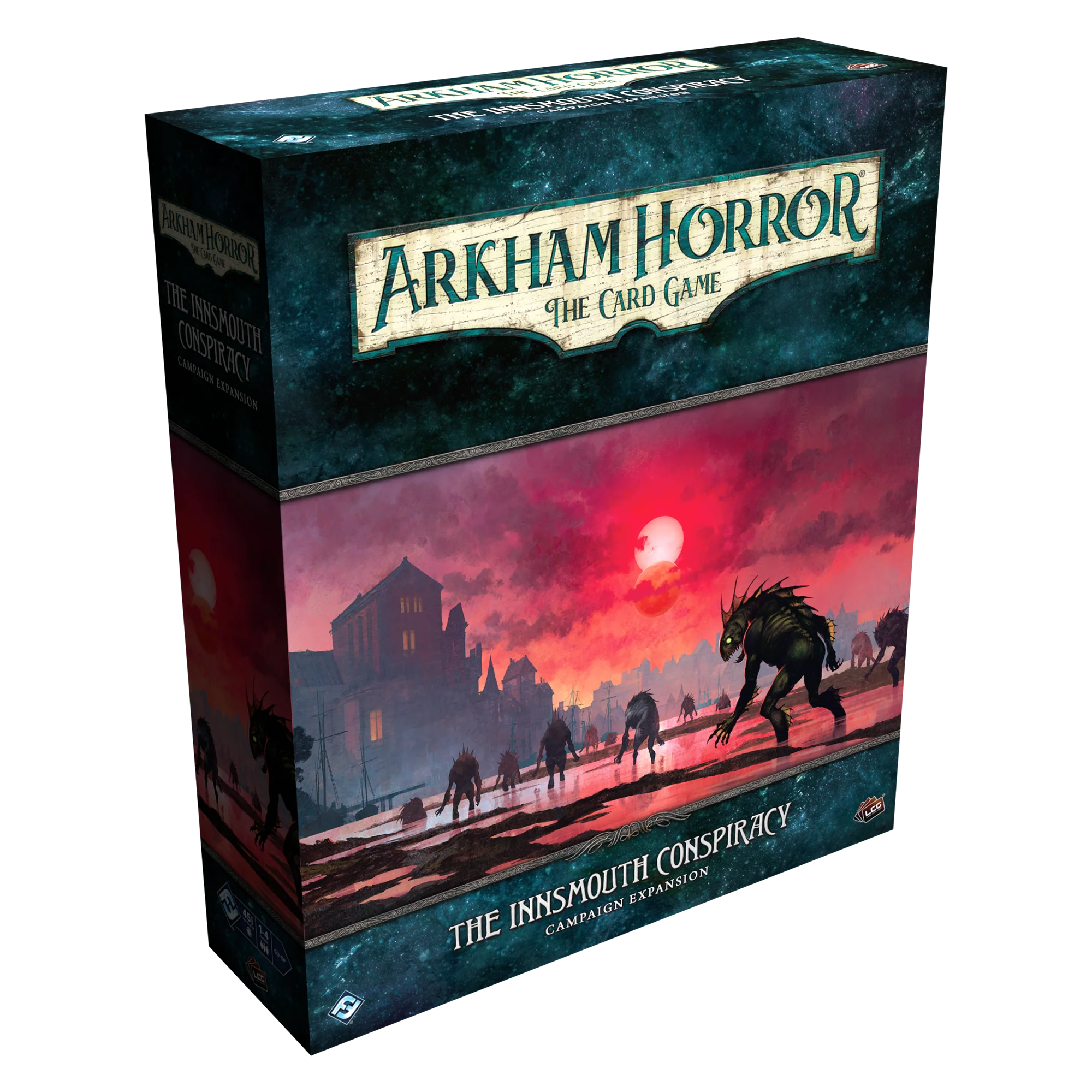 Arkham Horror: The Card Game - The Innsmouth Conspiracy Campaign Expansion | Horror Themed Cooperative Card Game | Perfect for Game Nights & Horror Fans