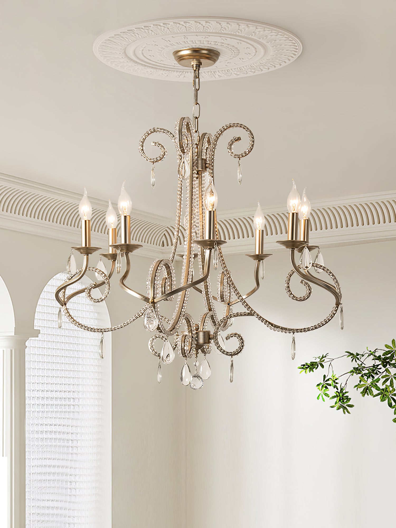 Elegant Crystal Chandelier Candle Holder - Perfect for Dining Room, Wedding Centerpiece & Home Decor Lighting