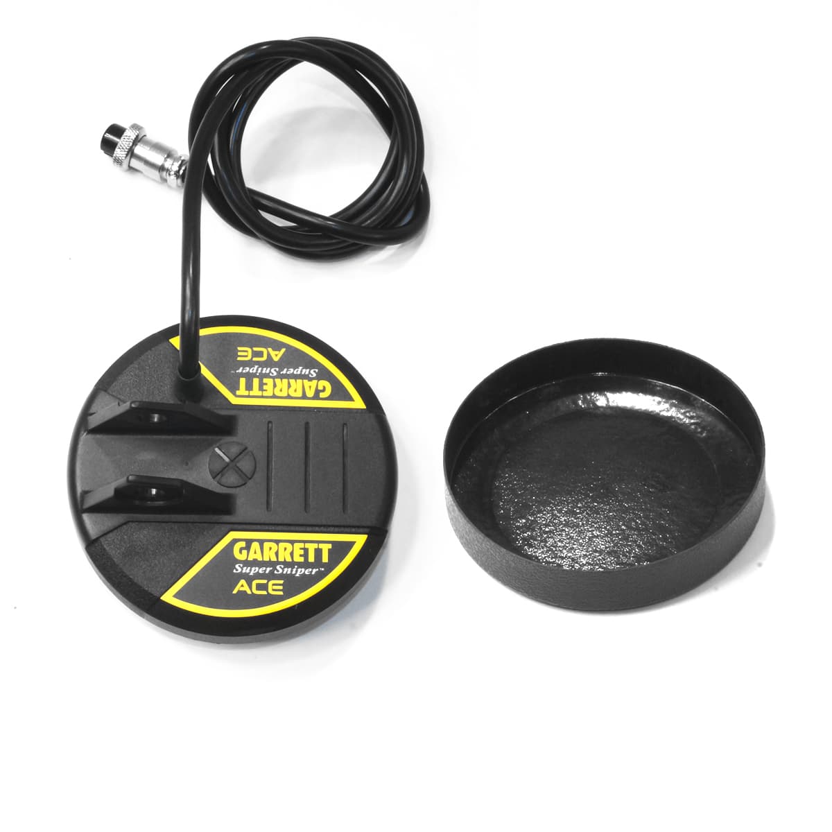 Garrett 4.5'' ACE Sniper Waterproof Metal Detector Coil with Protective Cover - Compatible with ACE 150/200/250/300/400 Series - Ideal for Beach Hunting, Coin Shooting & Relic Detection