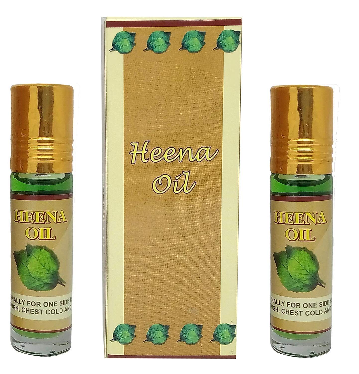 Pure Heena Oil 10ml - Natural Migraine Relief Roll-On (Pack of 2) | Fast Headache Remedy for Stress, Travel & Office Use