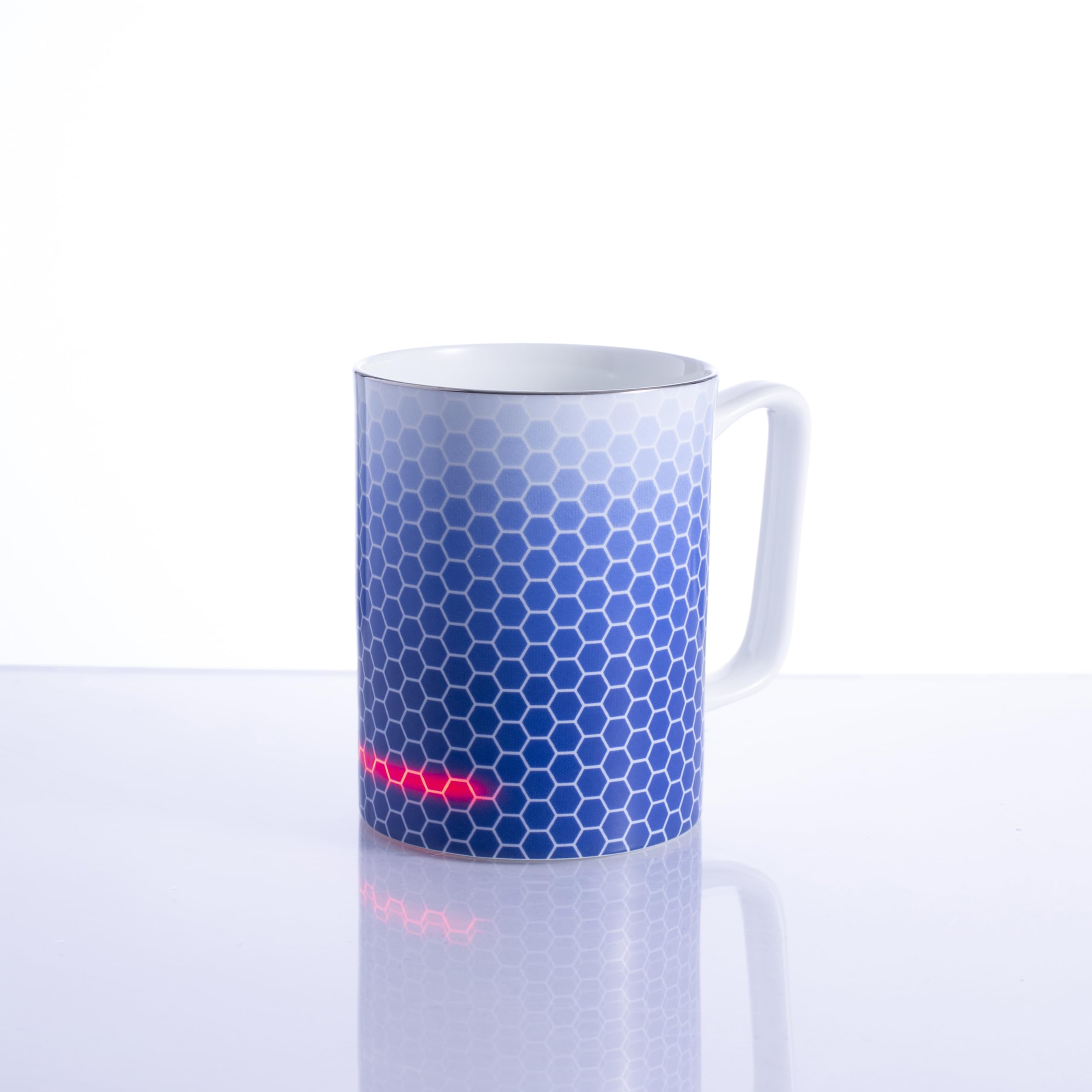 Glowstone Smart Mug – 325ml Self-Heating Ceramic Coffee & Tea Cup with Wireless Charging | Fine Bone China, Dishwasher Safe | Perfect for Office, Home & Travel Use