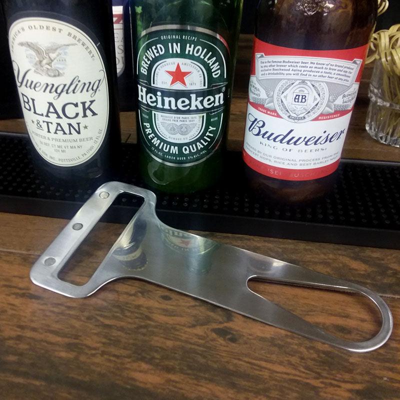 BarConic® Hammerhead Double Bottle Opener with Cap Catcher Magnets & V Rod - Perfect for Bars, Parties, Camping & Outdoor Adventures