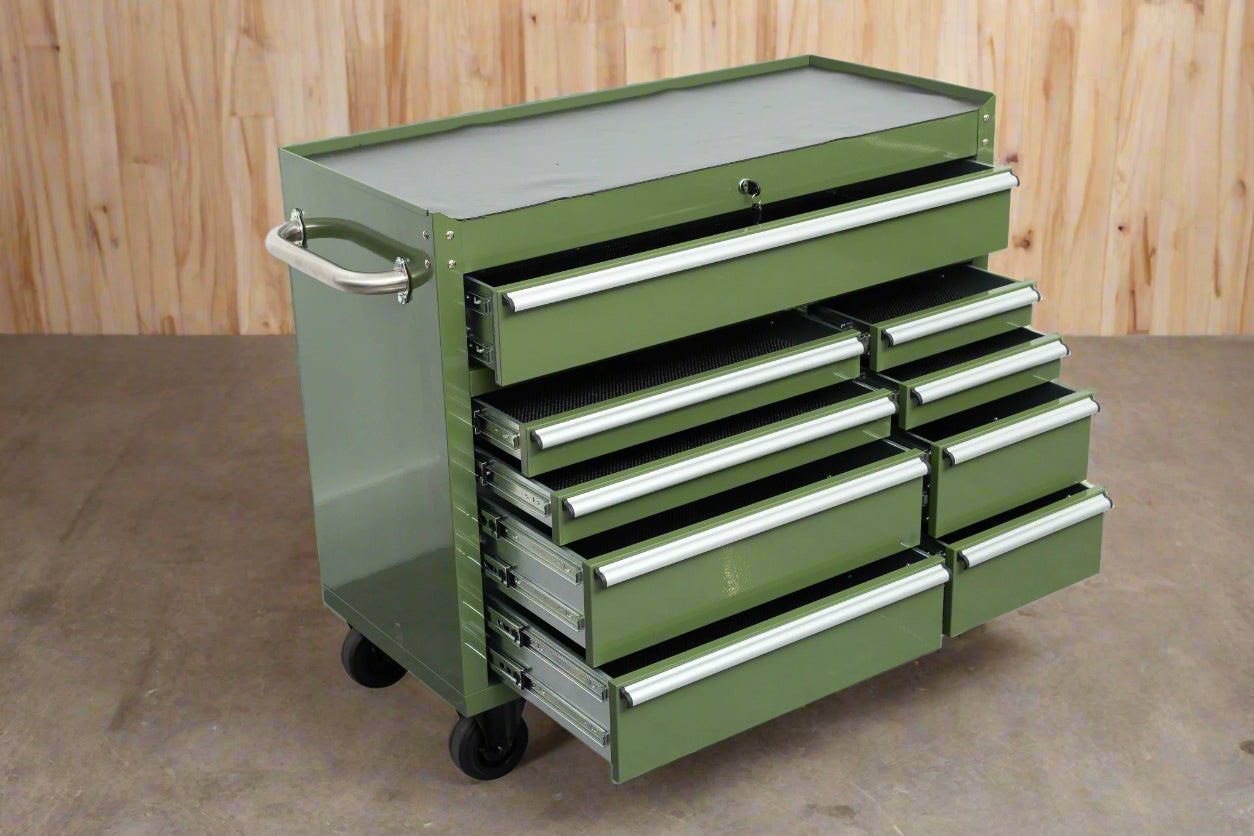 42-Drawer Rolling Tool Cabinet - Heavy Duty Garage Storage Organizer with Wheels for Workshop, Garage & DIY Projects