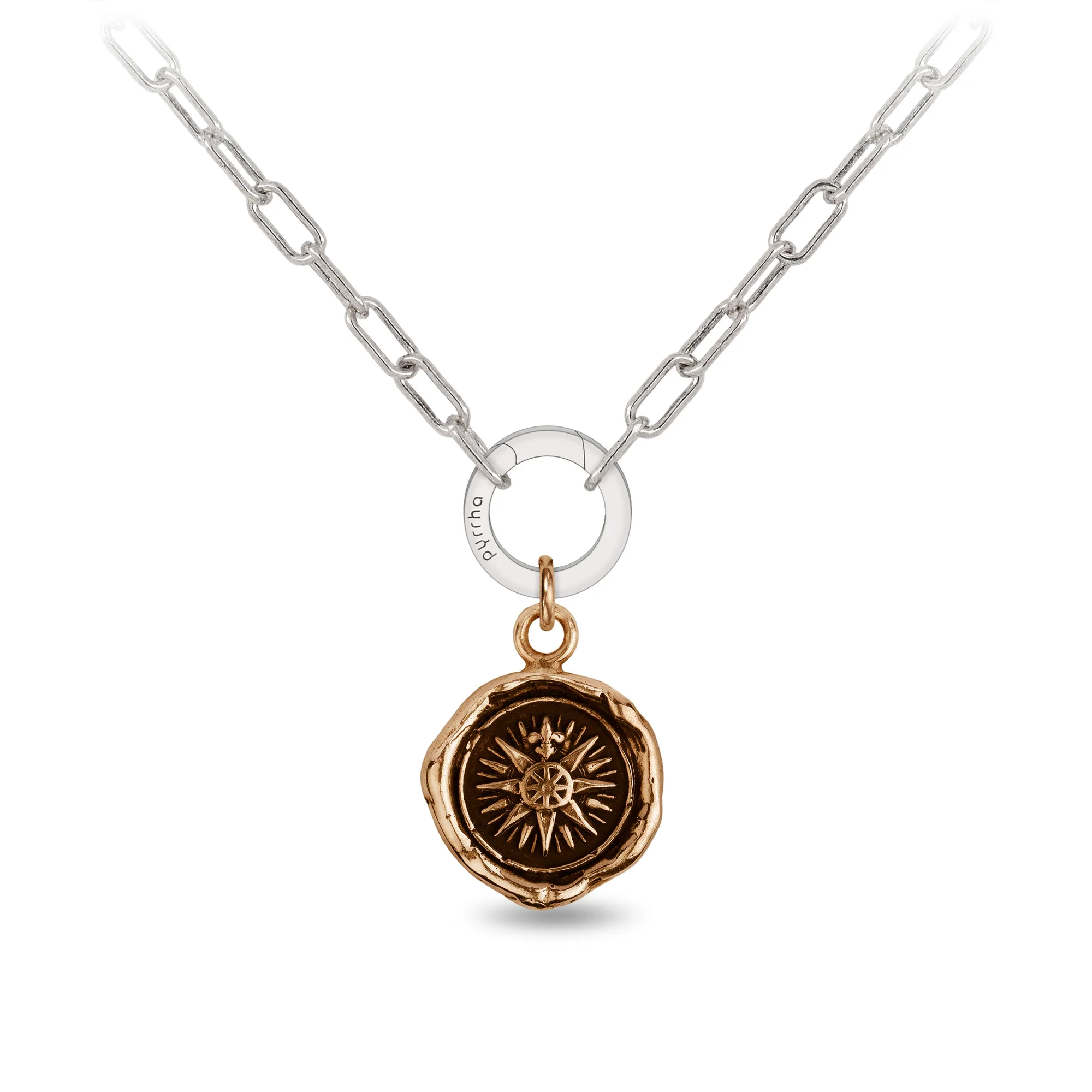 Direction Small Paperclip Chain Necklace - Dainty Minimalist Gold Layering Necklace for Women - Perfect for Everyday Wear, Layering & Gift Giving