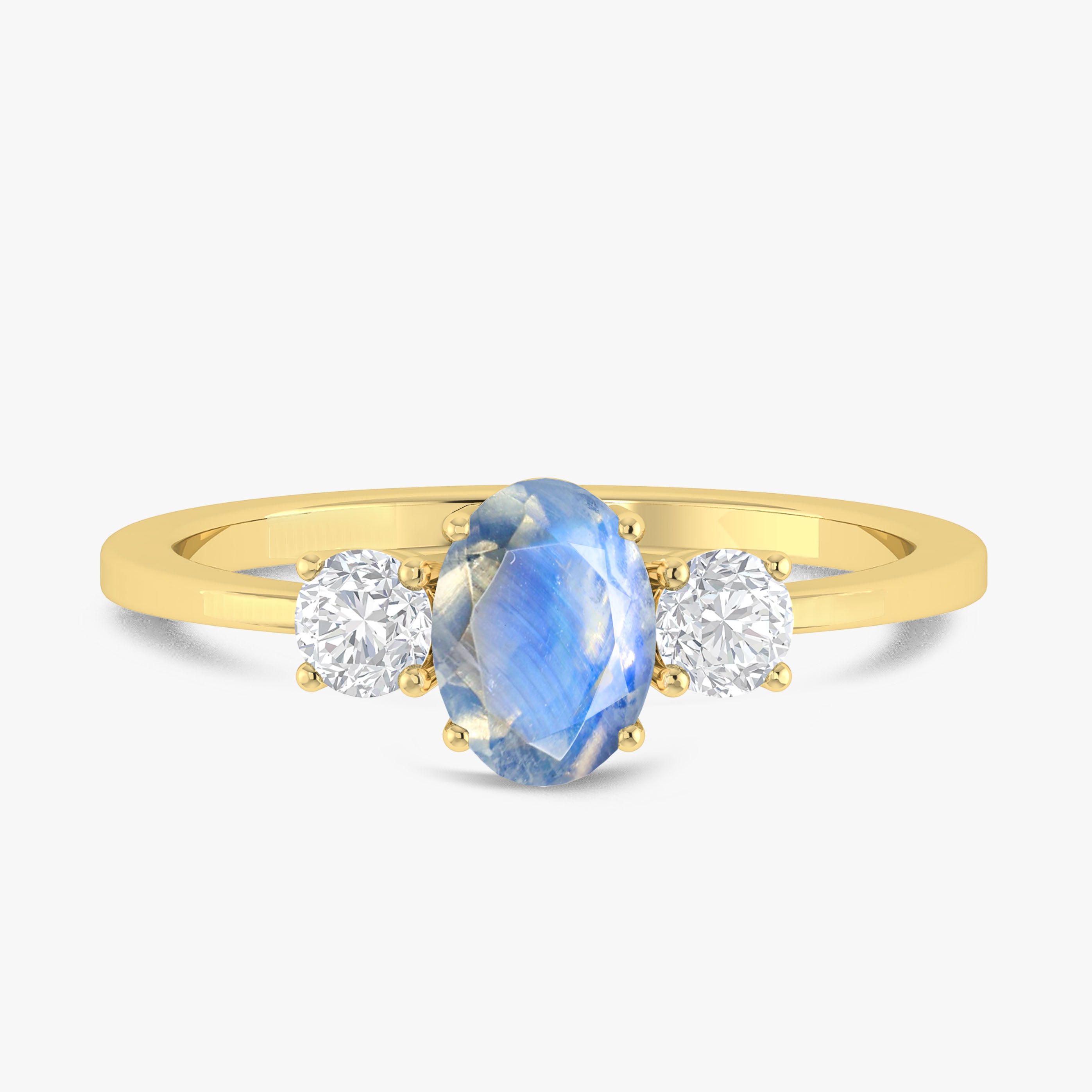 Authentic Moonstone Gemstone Ring for Women – Elegant Silver Jewelry for Everyday Wear & Special Occasions