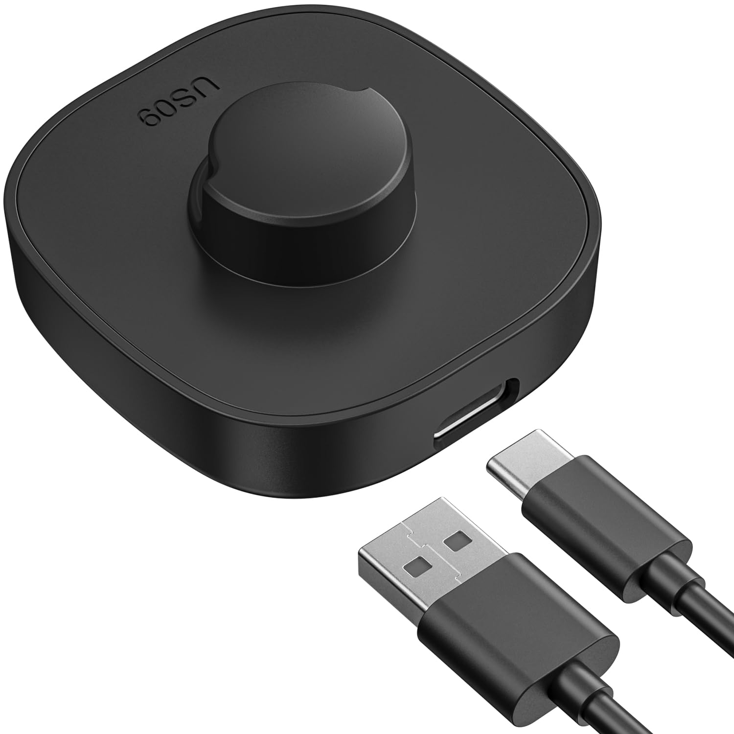 Smart Ring Charger Size 9 - Fast Wireless Charging Dock with USB-C Cable for Oura Ring Gen3 & Compatible Smart Rings (Black) | Perfect for Travel, Home & Office Use