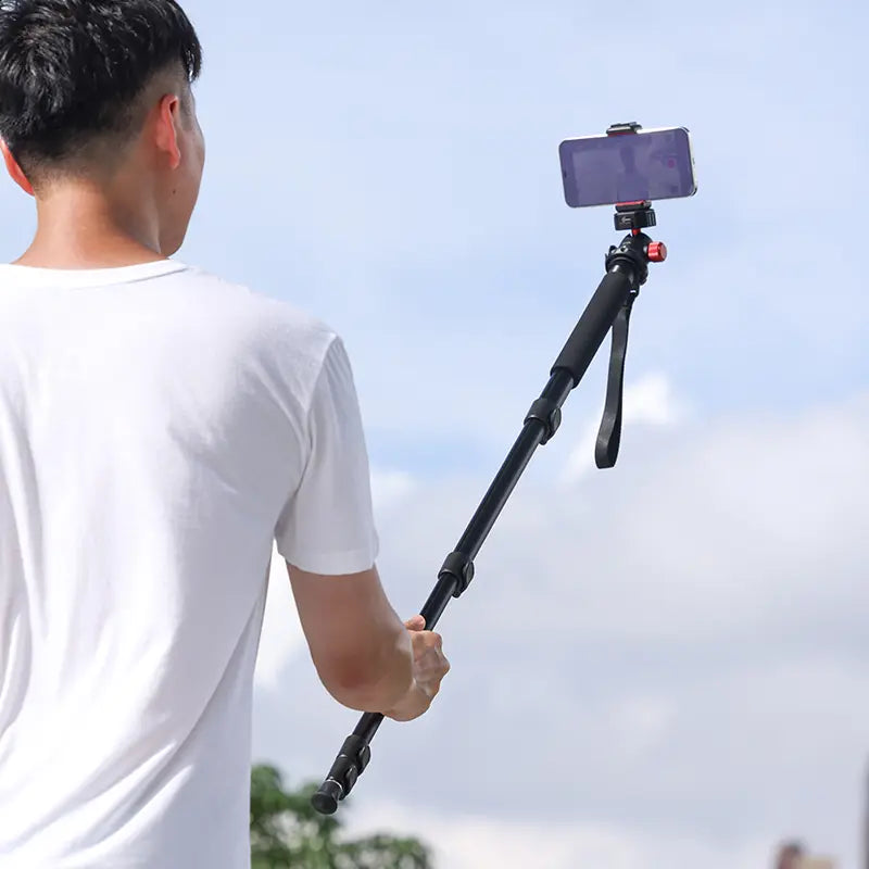 Ulanzi 61 Inch Lightweight Aluminum Camera Monopod with Quick Release Plate - Perfect for Travel, Vlogging, and Outdoor Photography (Model T049GBB1)