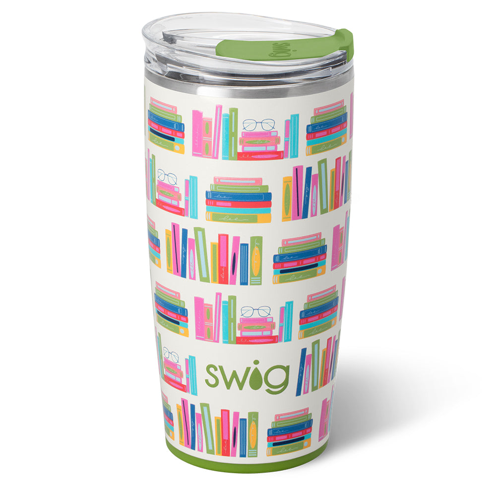 22oz Insulated Book Club Tumbler - Double Wall Vacuum Stainless Steel Coffee Mug with Lid & Straw - Perfect for Reading, Book Clubs & Hot/Cold Drinks