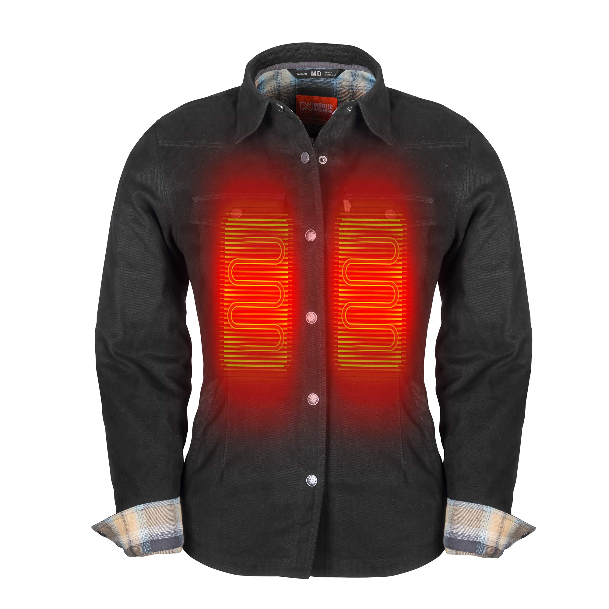Fieldsheer Frontier - Women's Electric Heated Jacket with Rechargeable Battery for Winter Outdoor Activities, Skiing, and Hiking