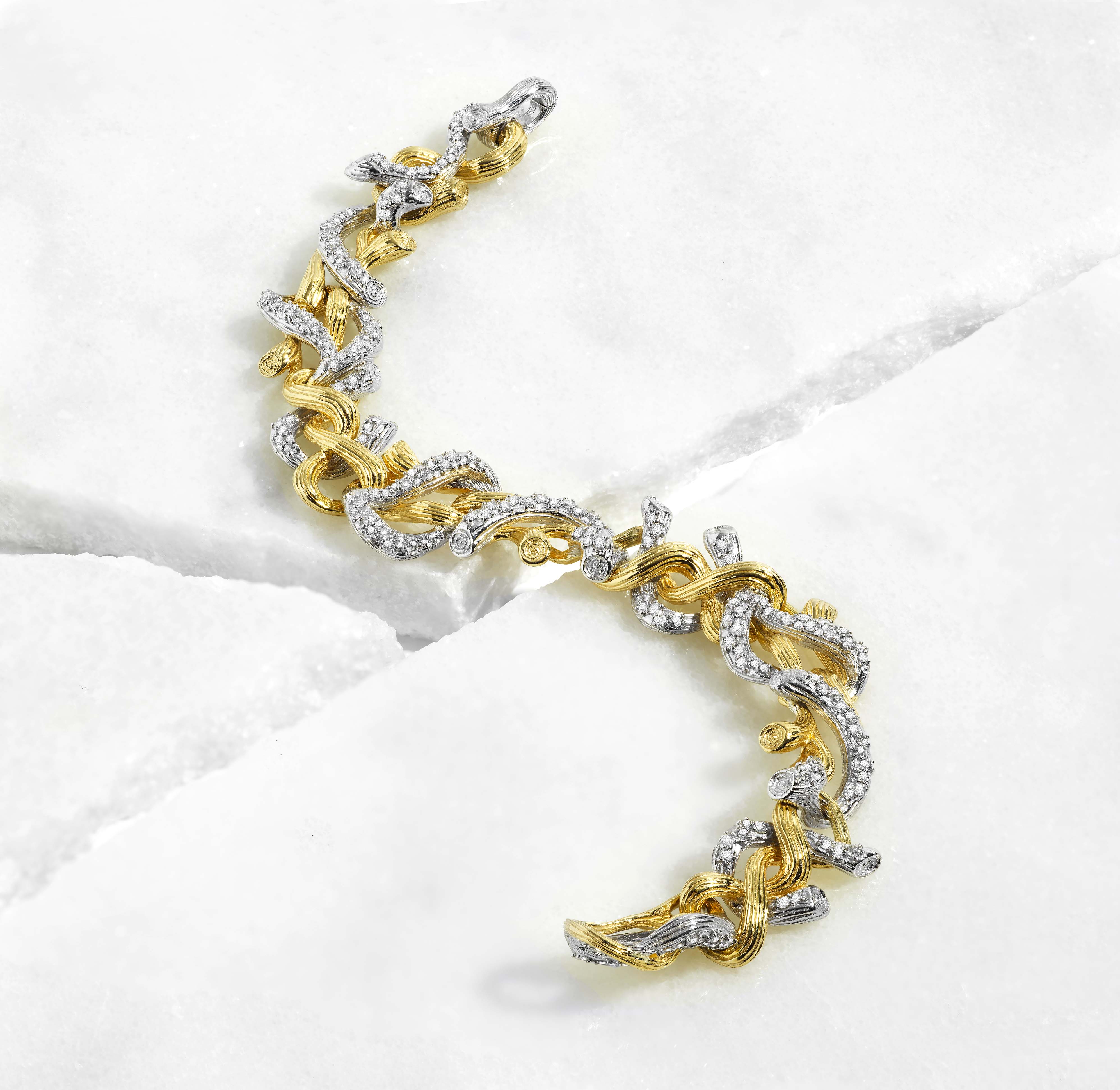 Elegant Diamond Branch Coral Bracelet for Women - Perfect for Weddings, Parties & Special Occasions