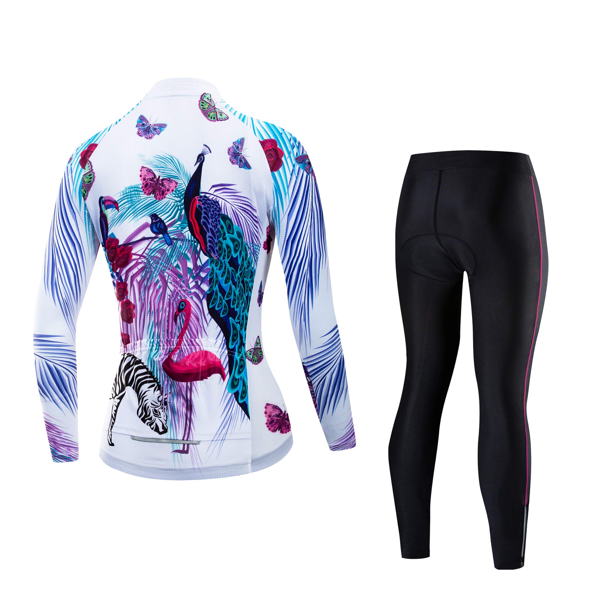 JPOJPO Women's Long Sleeve Cycling Jersey - Breathable Bike Shirt for Spring & Autumn Riding - Perfect for Road Biking, Mountain Cycling & Outdoor Sports