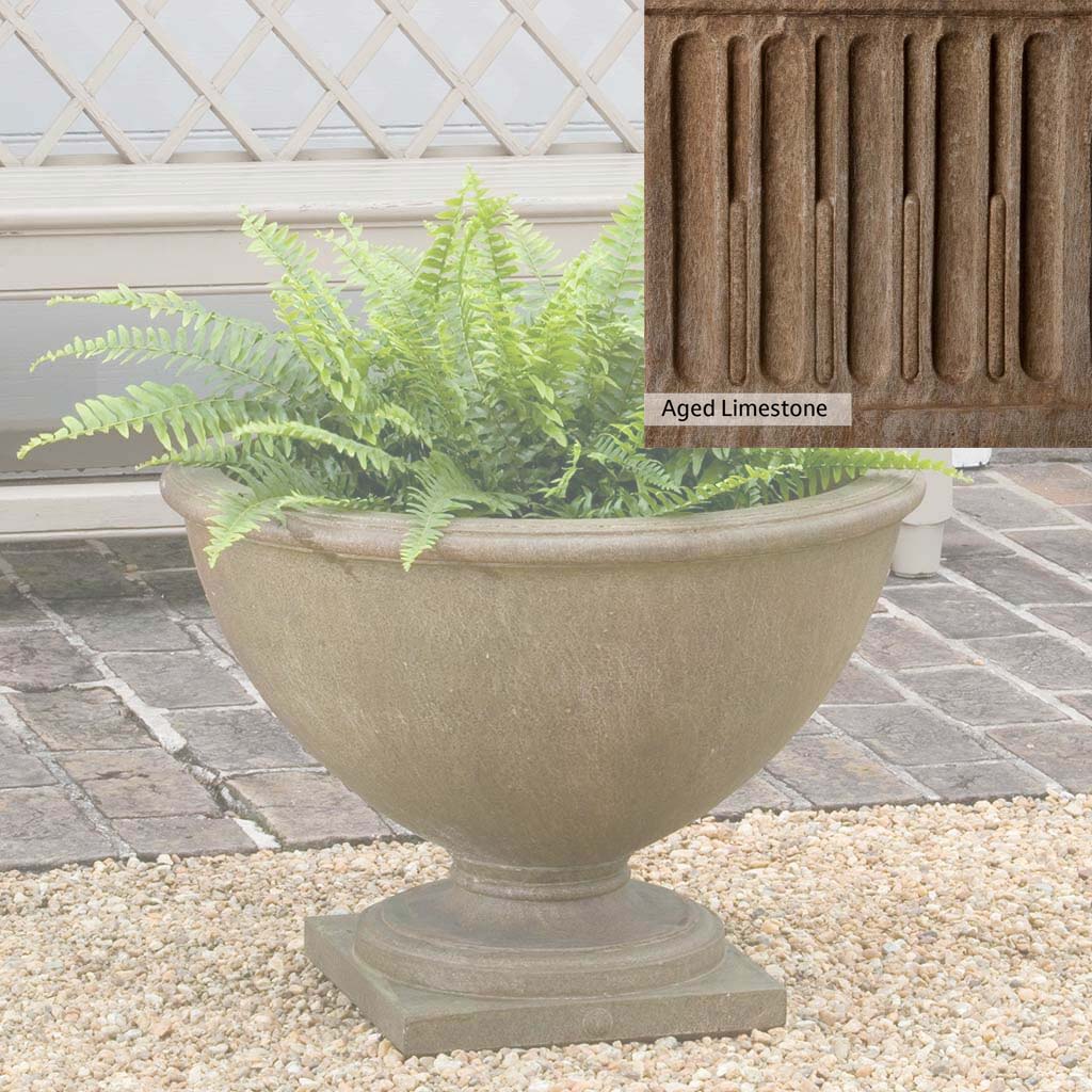 Campania International Williamsburg Basset Hall Urn - Classic Outdoor Garden Planter for Flowers, Plants & Décor | Perfect for Patio, Porch & Landscaping